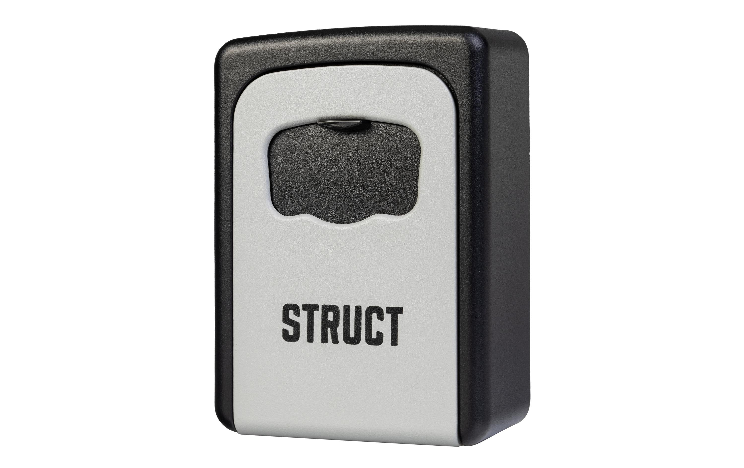 Struct Schlüsselsafe – Elektronikschloss – 89 × 40 × 122 mm – Beige/Schwarz