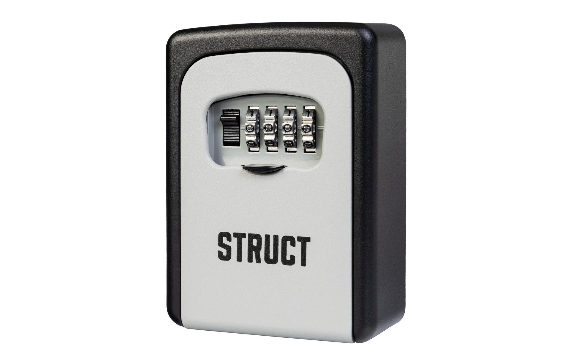 Struct Schlüsselsafe – Elektronikschloss – 89 × 40 × 122 mm – Beige/Schwarz