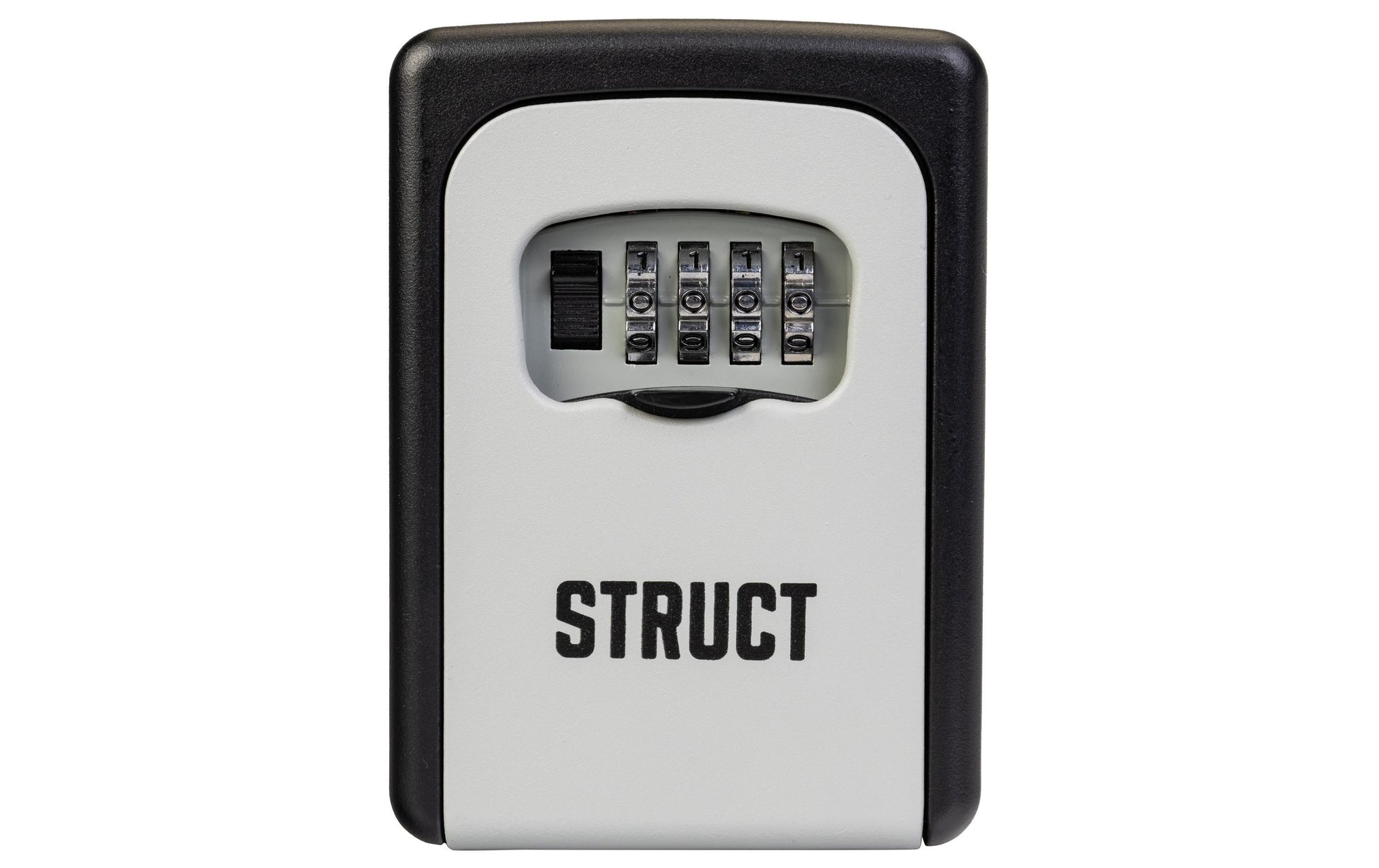 Struct Schlüsselsafe – Elektronikschloss – 89 × 40 × 122 mm – Beige/Schwarz