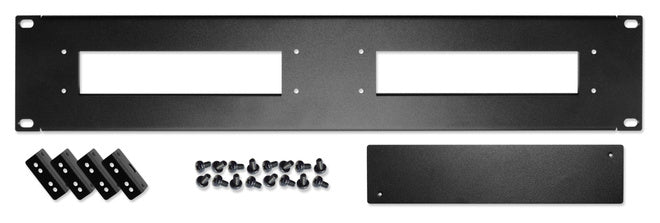 Shuttle PRM01 – 19" 2U Rack-Montagekit für 2 Geräte, für Shuttle XPC slim Barebones, Schwarz