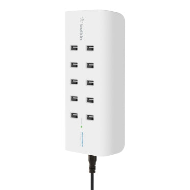 Belkin Ladestation – 120 W, 10× USB, 2,4 A pro Port