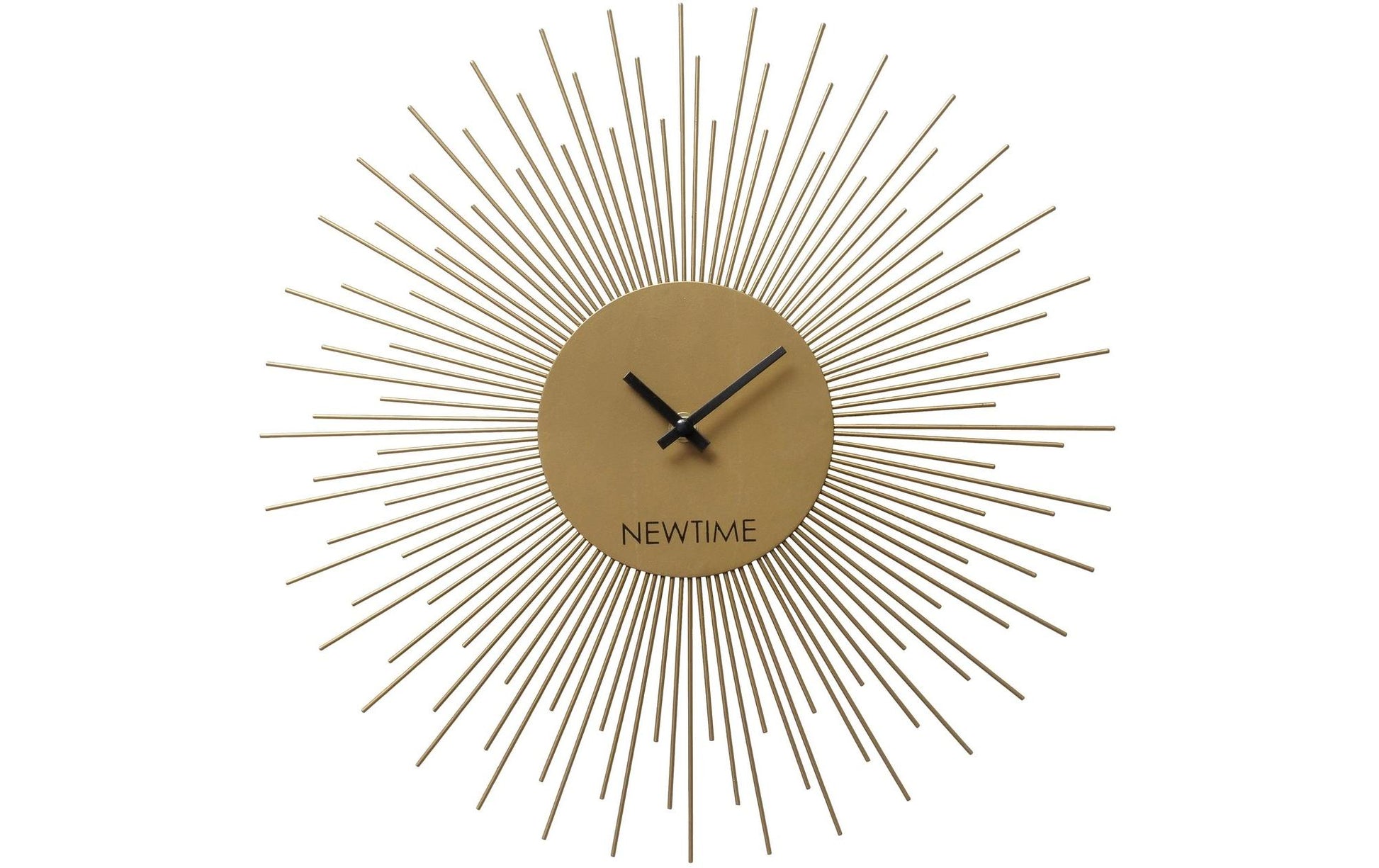 Boltze Wanduhr Grova – Ø 40 cm, schwarz/gold, Metall