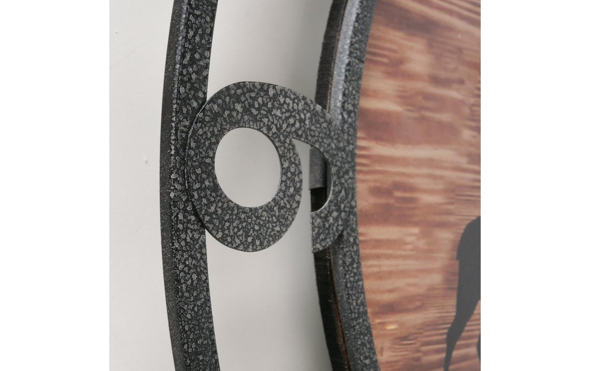 Boltze Wanduhr Ludwig – Ø 45 cm, schwarz, Holz