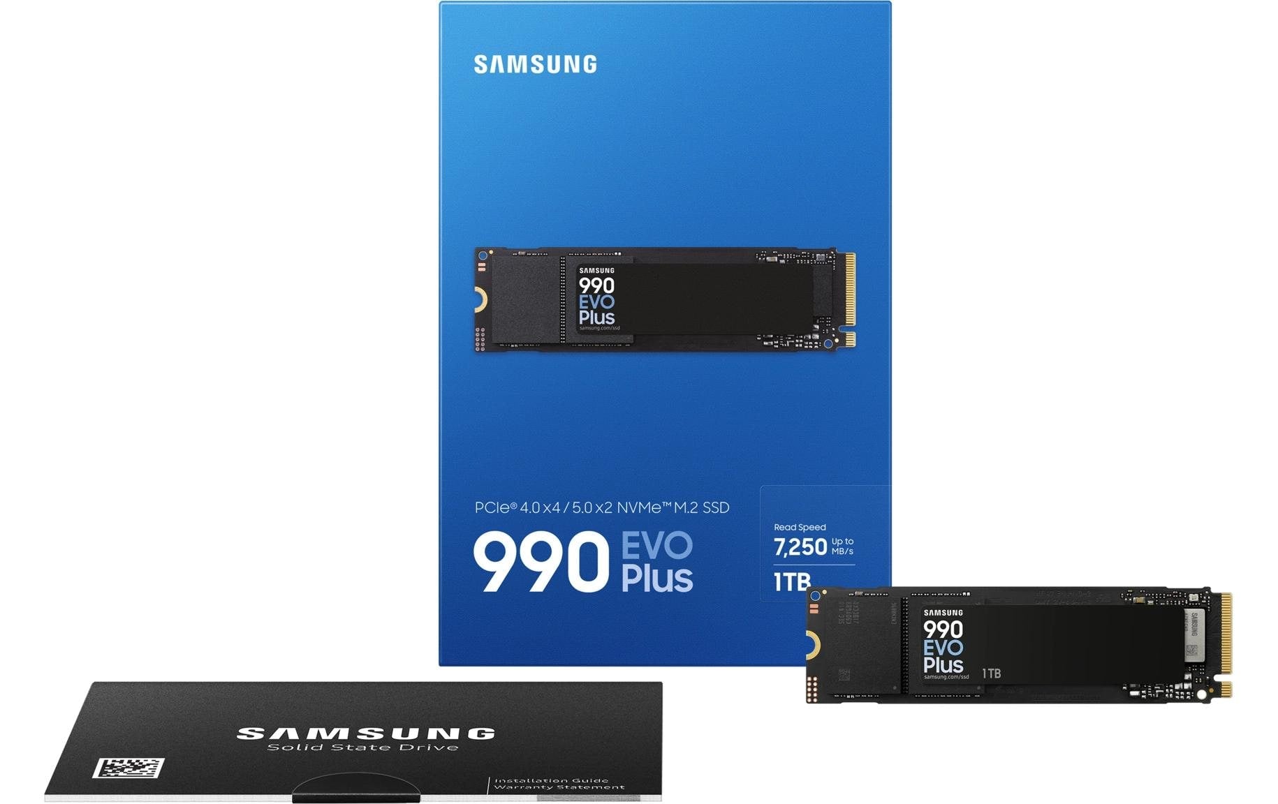 Samsung 990 EVO Plus – M.2 2280 NVMe PCIe 4.0 SSD, 7150/6300 MB/s