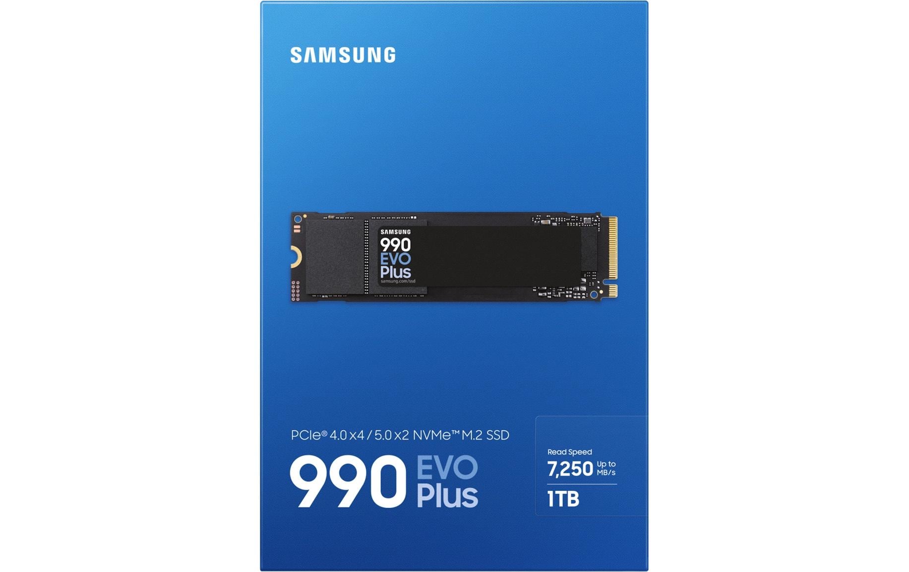 Samsung 990 EVO Plus – M.2 2280 NVMe PCIe 4.0 SSD, 7150/6300 MB/s