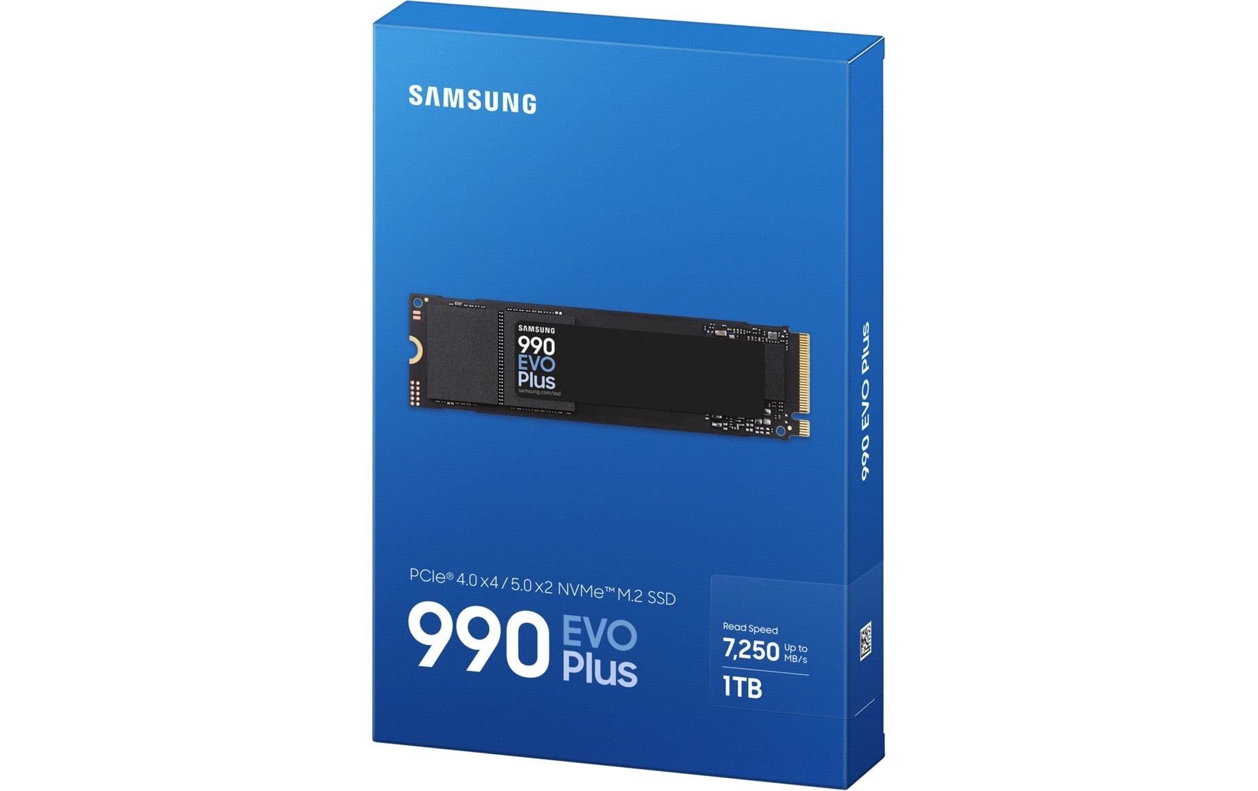 Samsung 990 EVO Plus – M.2 2280 NVMe PCIe 4.0 SSD, 7150/6300 MB/s