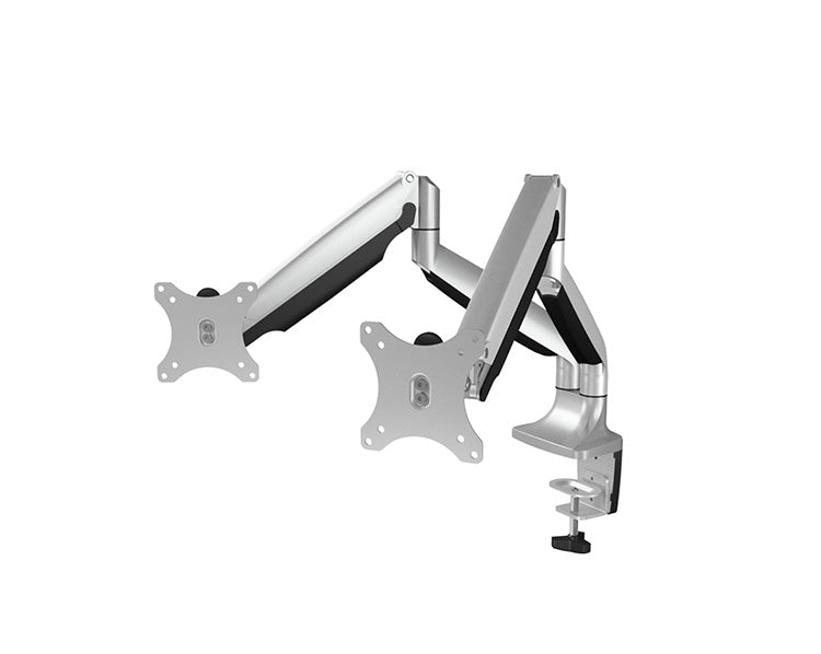 ICY BOX IB-MS504-T – Tischhalterung, 2, Tischklemme, bis 32", VESA 75 × 75/100 × 100 mm, 18 kg, neigbar
