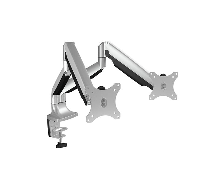 ICY BOX IB-MS504-T – Tischhalterung, 2, Tischklemme, bis 32", VESA 75 × 75/100 × 100 mm, 18 kg, neigbar