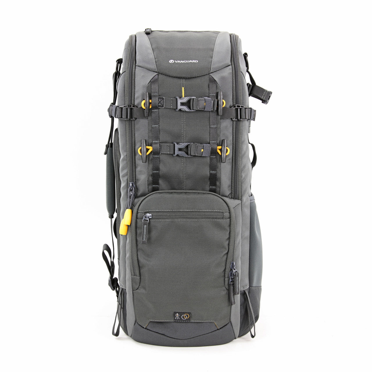 Vanguard Alta Sky 66 Rucksack – Für Super-Tele bis 600 mm f/4 – 9" Tablet, Regenabdeckung – Grau