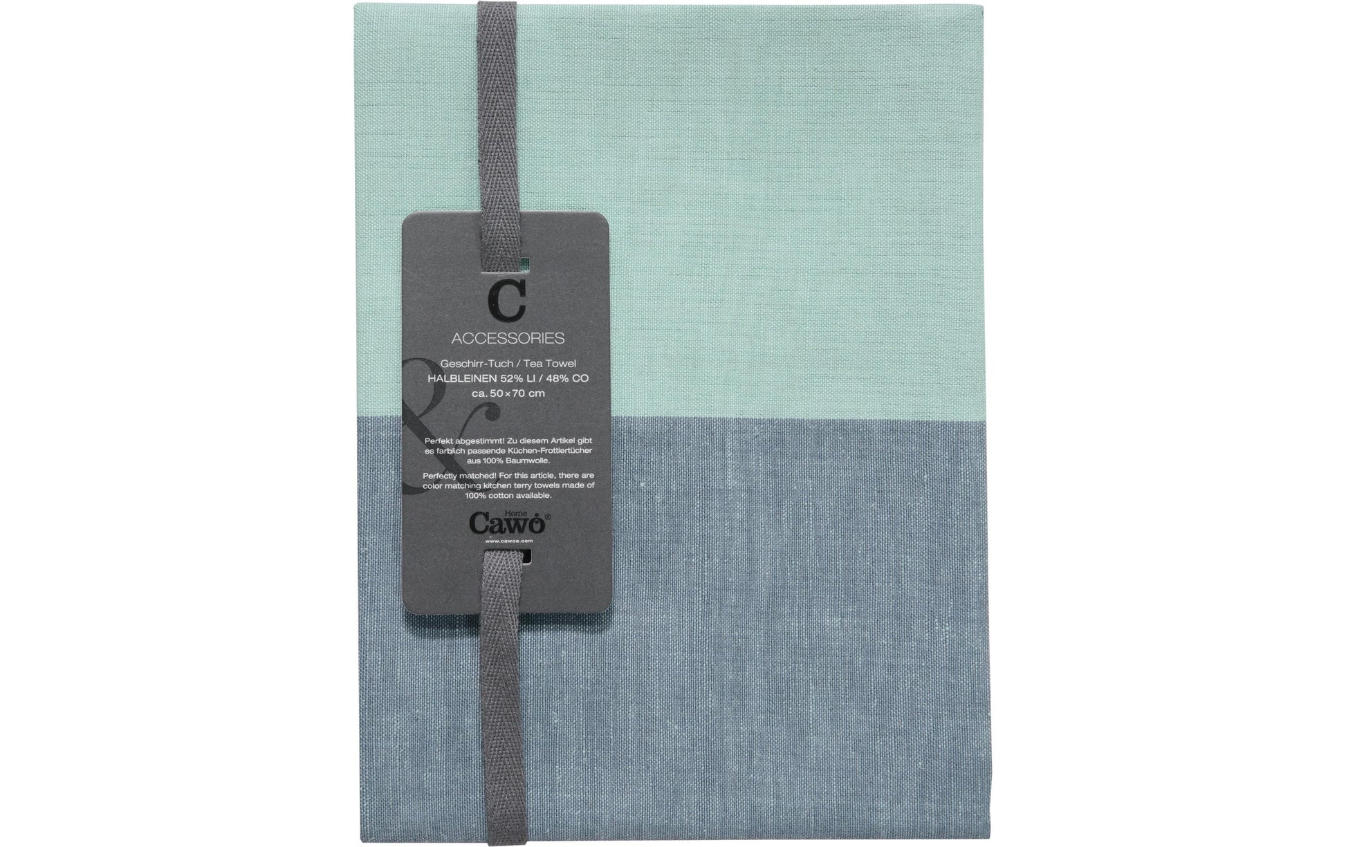 Cawö Geschirrtuch Cuisine Duo – 50 × 70 cm, Nachtblau, Baumwolle, OEKO-TEX STANDARD 100