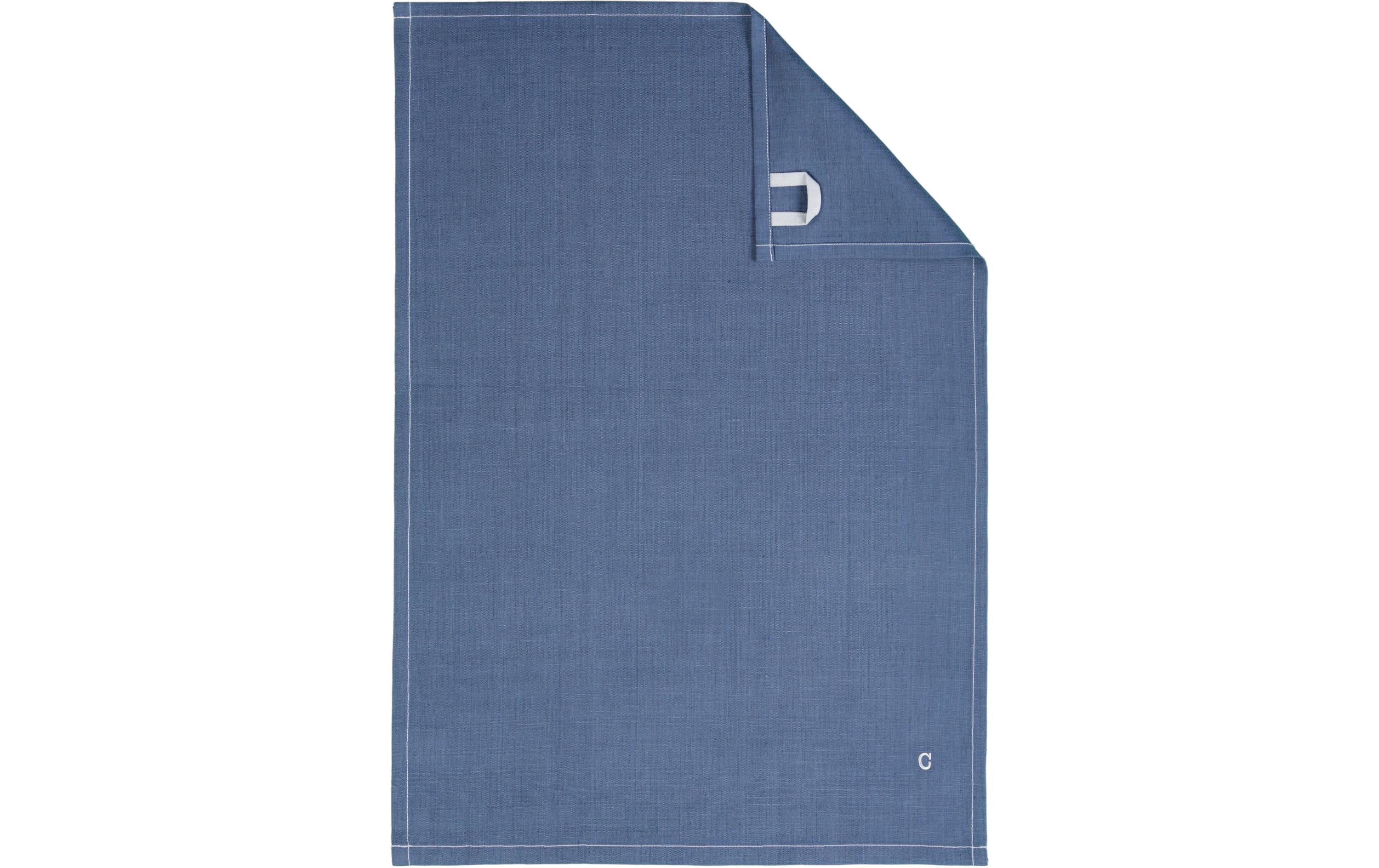 Cawö Geschirrtuch Solid – 50 × 70 cm, Nachtblau, 100% Baumwolle, OEKO-TEX