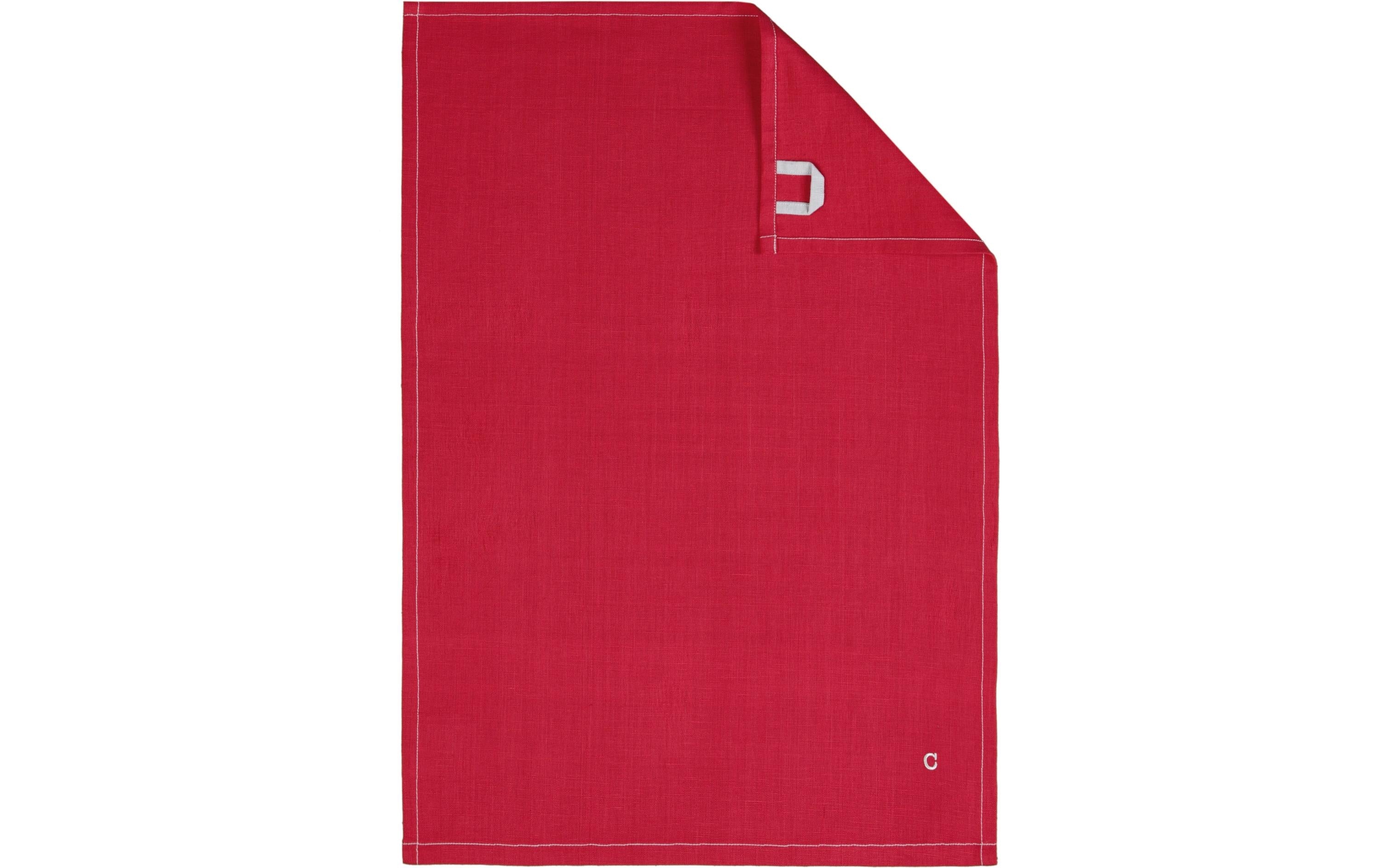 Cawö Geschirrtuch – Bordeaux – 50 × 70 cm – Leinen