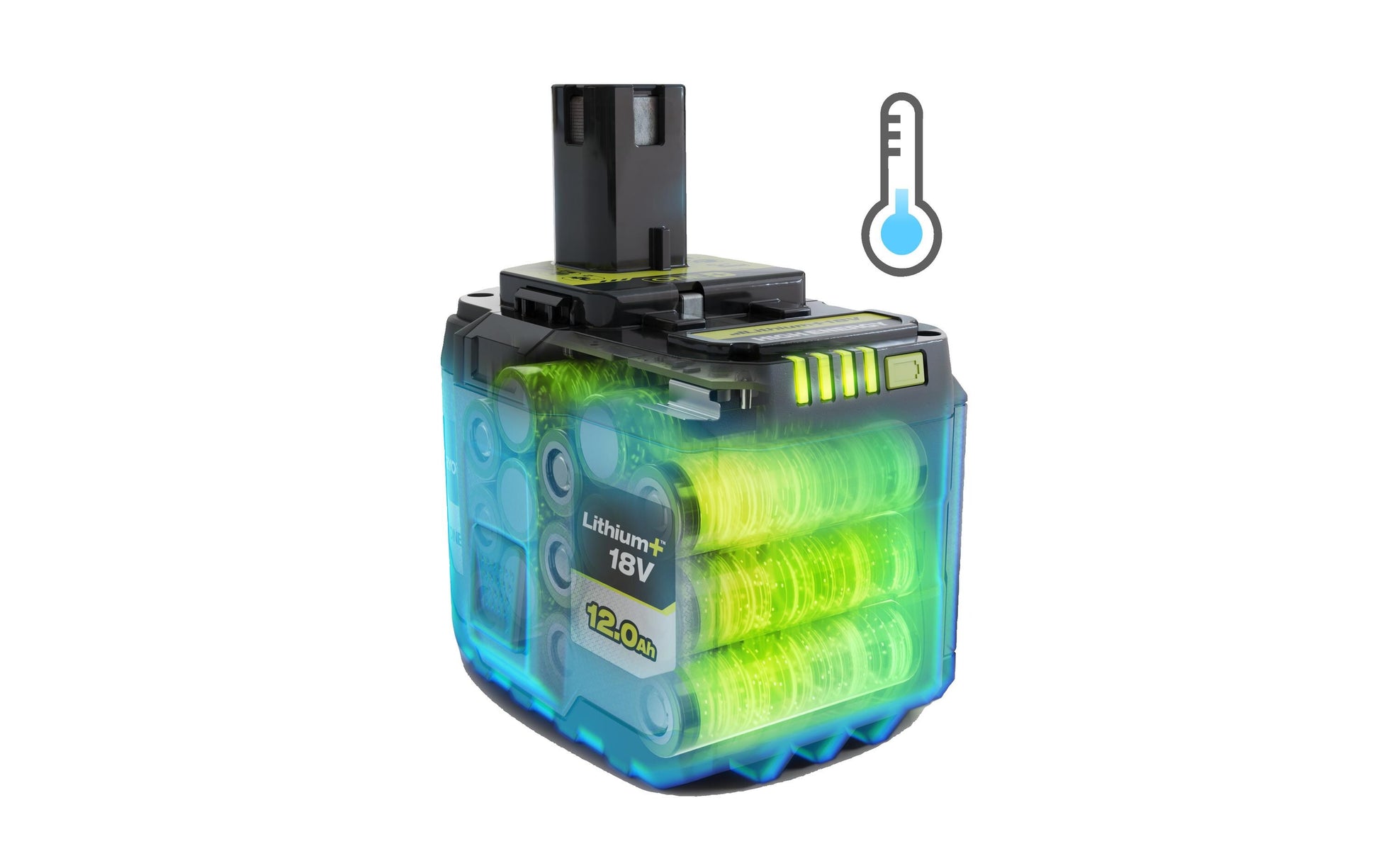 Ryobi ONE+ Akku 18 V 12,0 Ah (216 Wh) – Li-Ion (RB18120T)