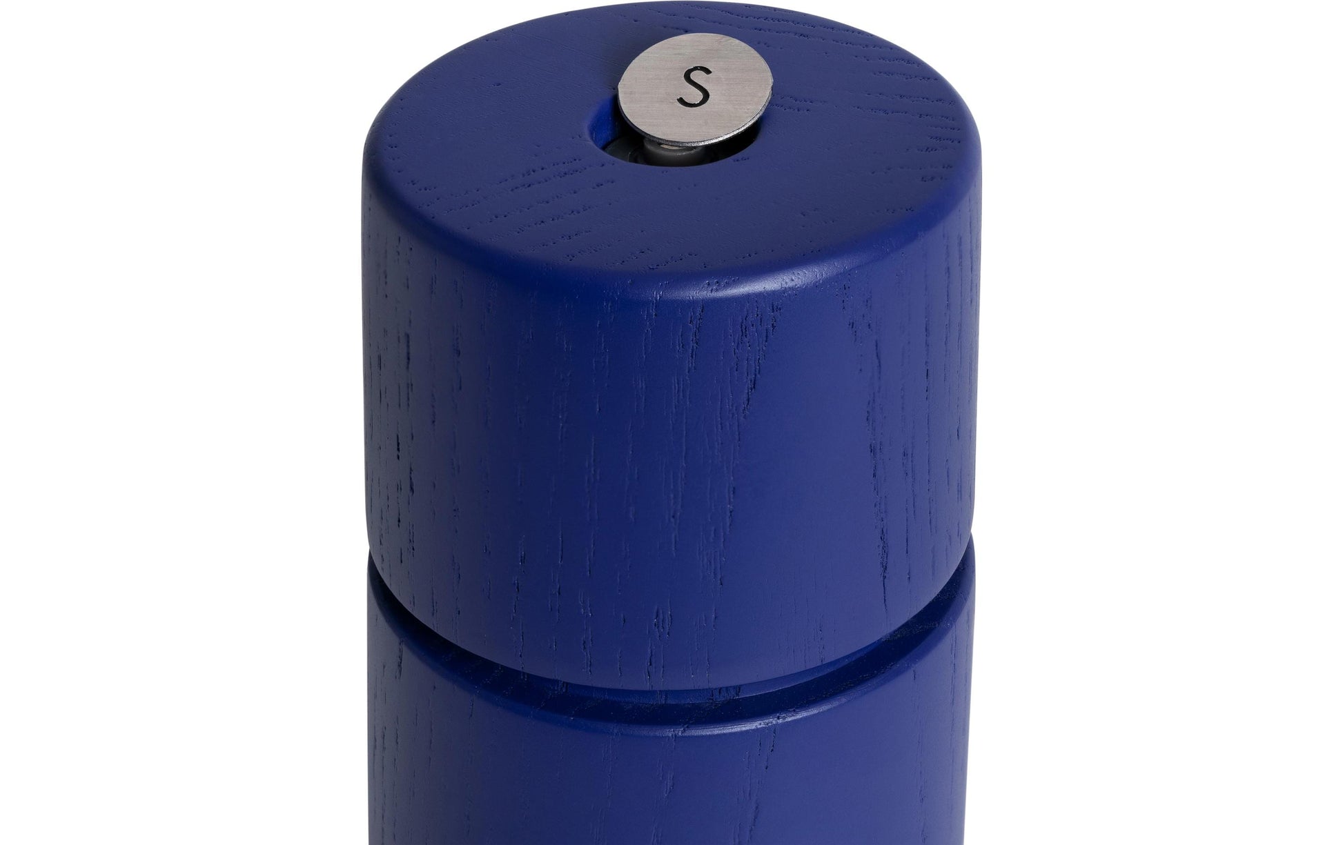 CrushGrind Salz-/Pfeffermühle Ø 5 × 12 cm, Eschenholz, Indigo, verstellbares Mahlen, Keramikmahlwerk