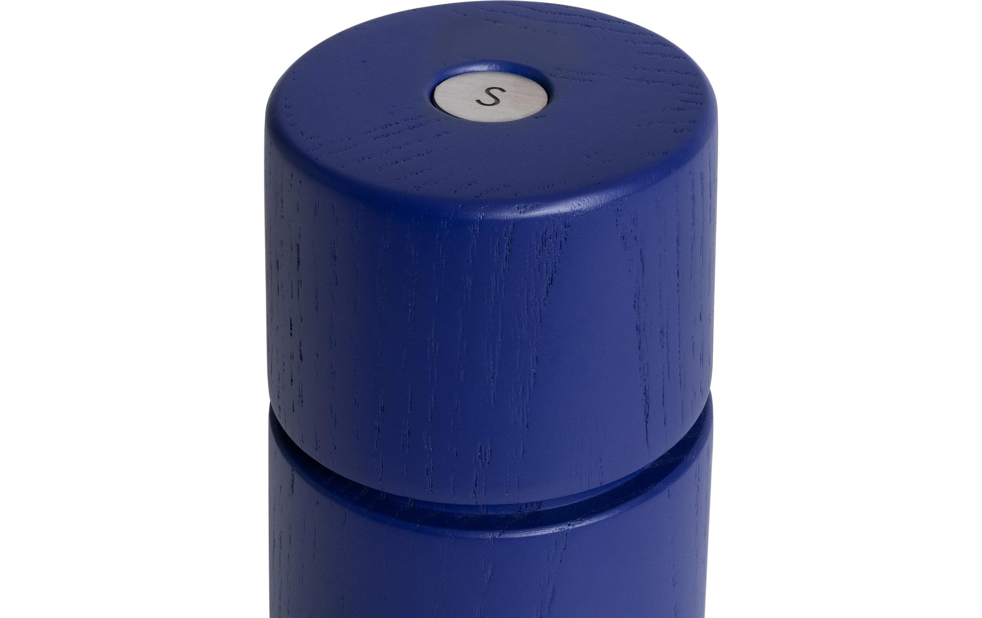 CrushGrind Salz-/Pfeffermühle Ø 5 × 12 cm, Eschenholz, Indigo, verstellbares Mahlen, Keramikmahlwerk