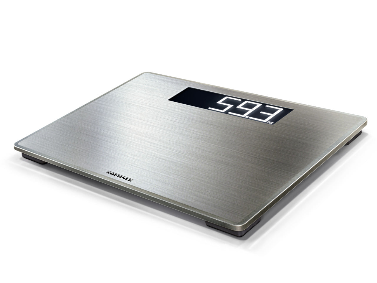 Soehnle Digitale Personenwaage Style Sense Safe 300 – Glas, 100 g Genauigkeit – 180 kg
