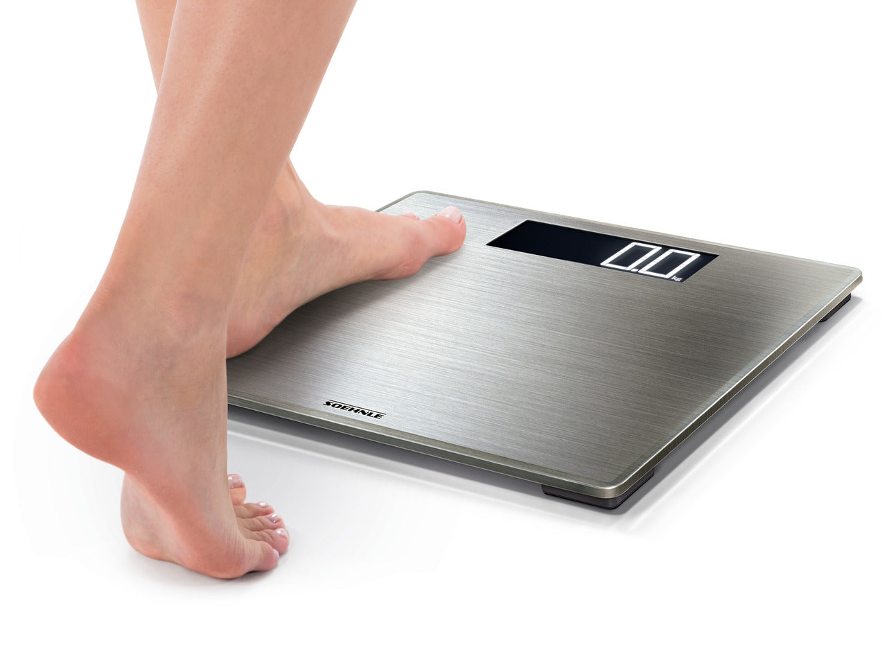 Soehnle Digitale Personenwaage Style Sense Safe 300 – Glas, 100 g Genauigkeit – 180 kg