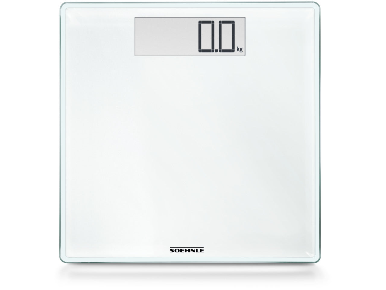 Soehnle Personenwaage Style Sense Comfort 100 – Tragkraft 180 kg, Teilung 100 g, Wiegefläche 34,5 × 35 cm