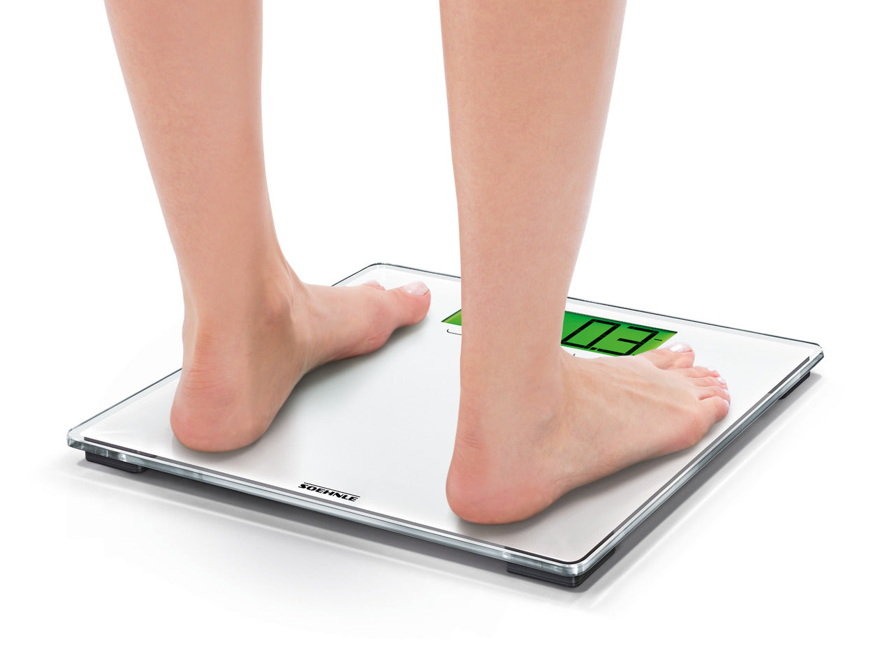 Soehnle Universalwaage Style Sense Multi 100 – Tragkraft 180 kg, Teilung 100 g, Wiegefläche 35 × 30 cm