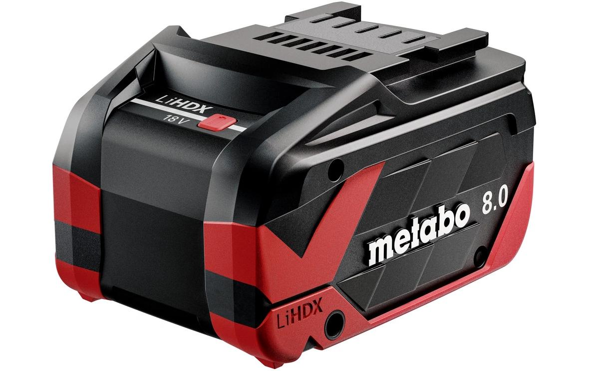 Metabo Ersatzakku – Li-Ion, 8000 mAh, 18 V – für Metabo
