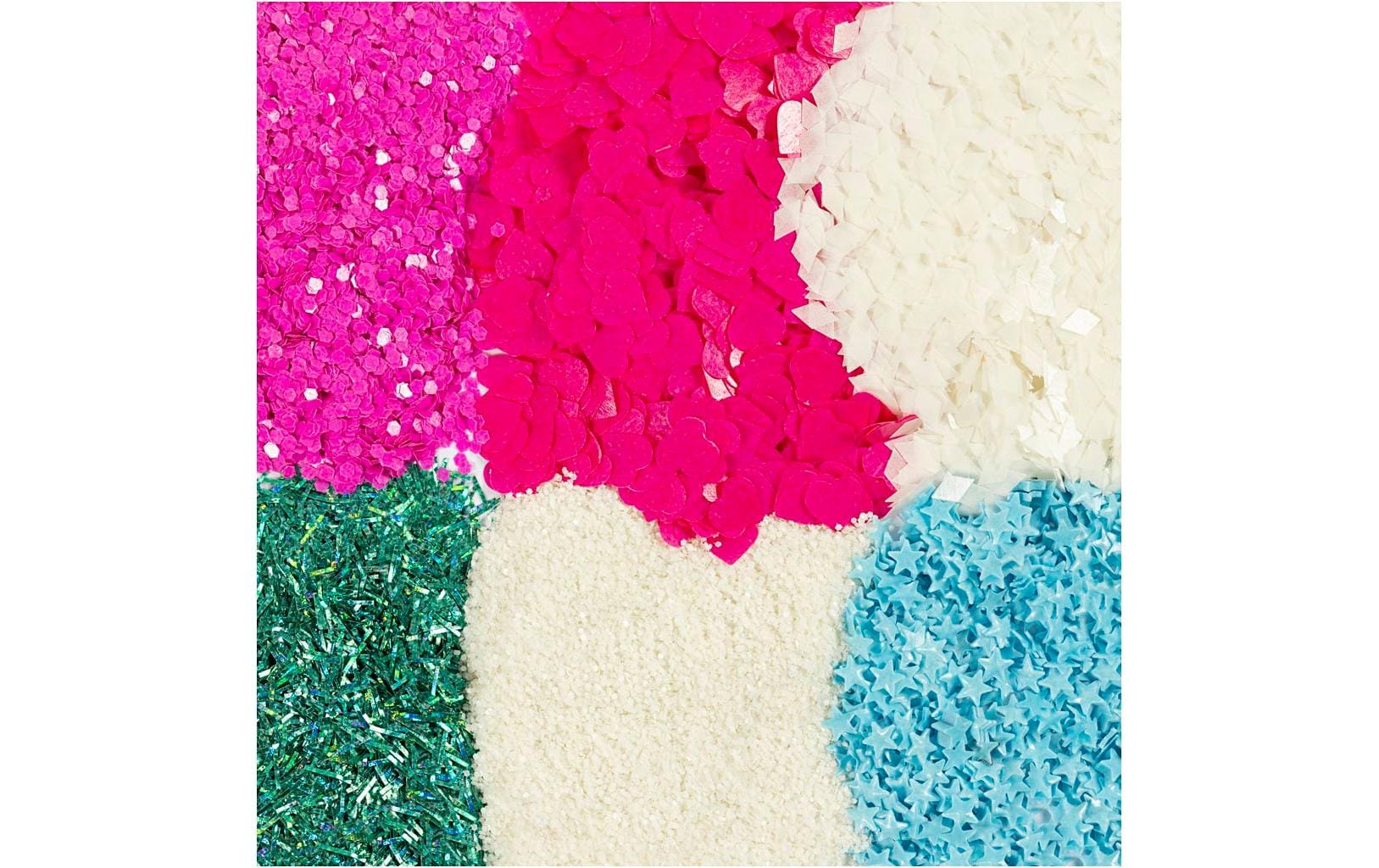 Creativ Company Glitzer- und Pailetten-Set, Mehrfarbig, 6 × 5 g