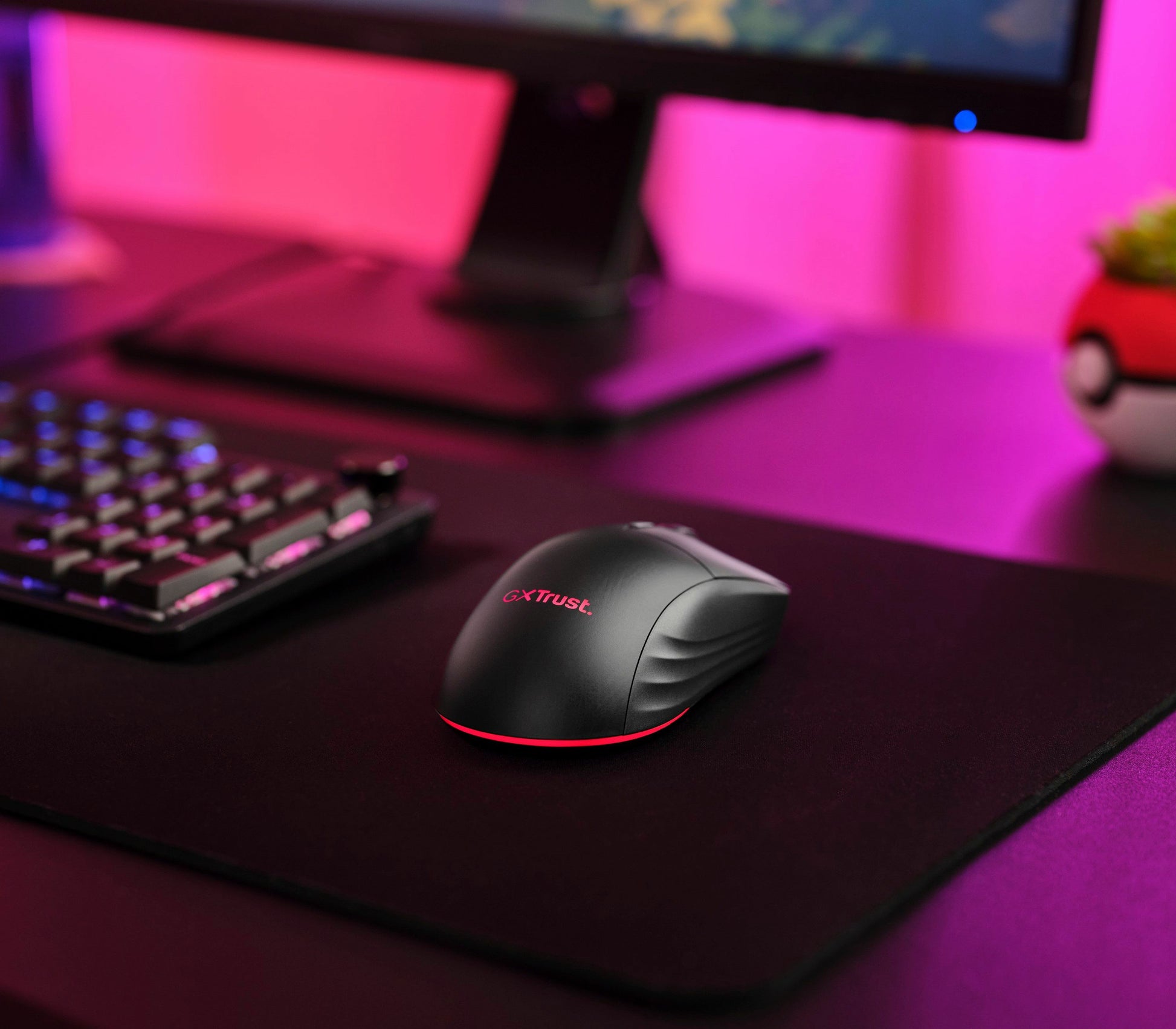 Trust GXT926 Redex II – Gaming-Maus – Kabellos (2,4 GHz), 10000 DPI, rechts, Schwarz