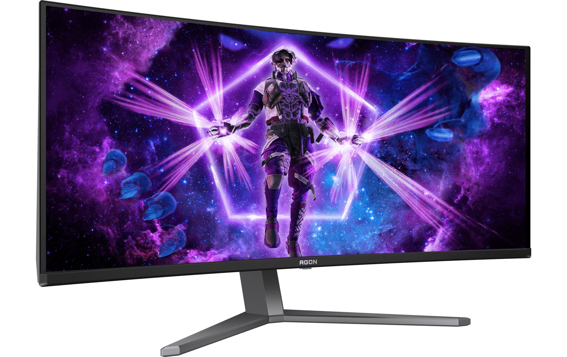 AOC AG346UCD – Monitor, 34", Curved, Lautsprecher integriert, USB-Hub, FreeSync Premium Pro, Schwarz