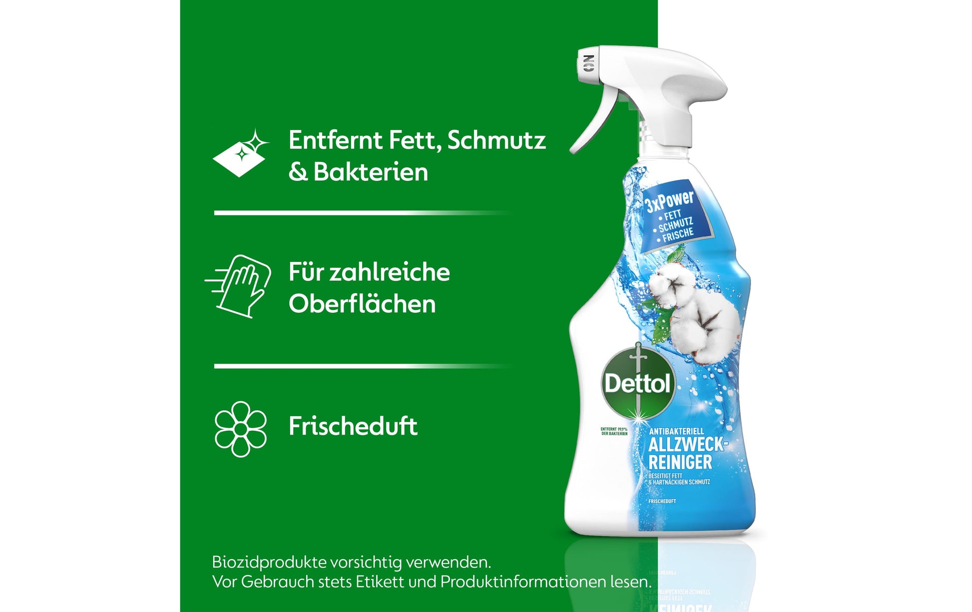 Dettol Allzweckreiniger für Oberflächen – Frischeduft, Spray – 750 ml