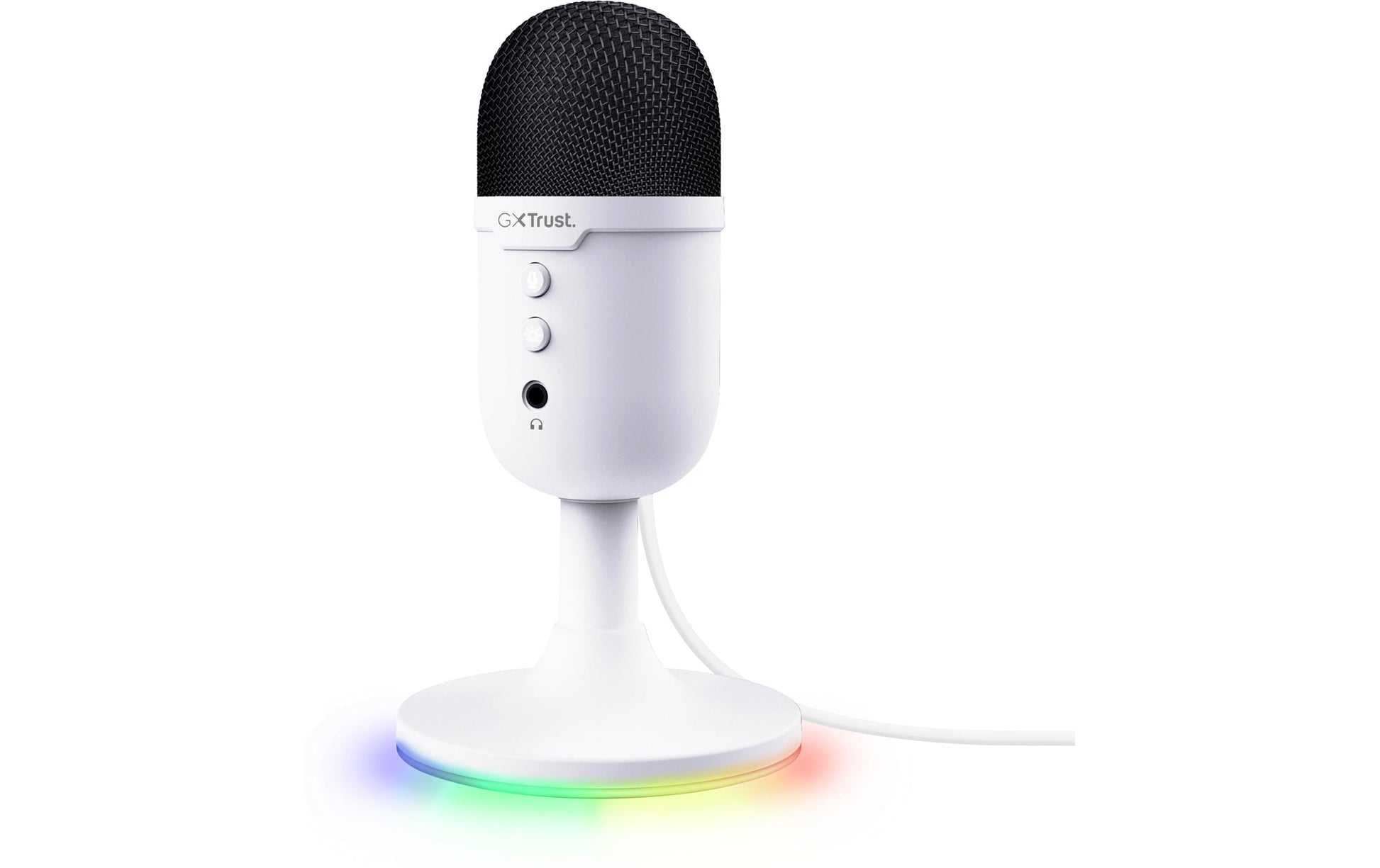 Trust GXT 234W Yunix Tischmikrofon – USB-A/3,5 mm Klinke, Niere, 16 Bit/48 kHz, für Windows/Mac