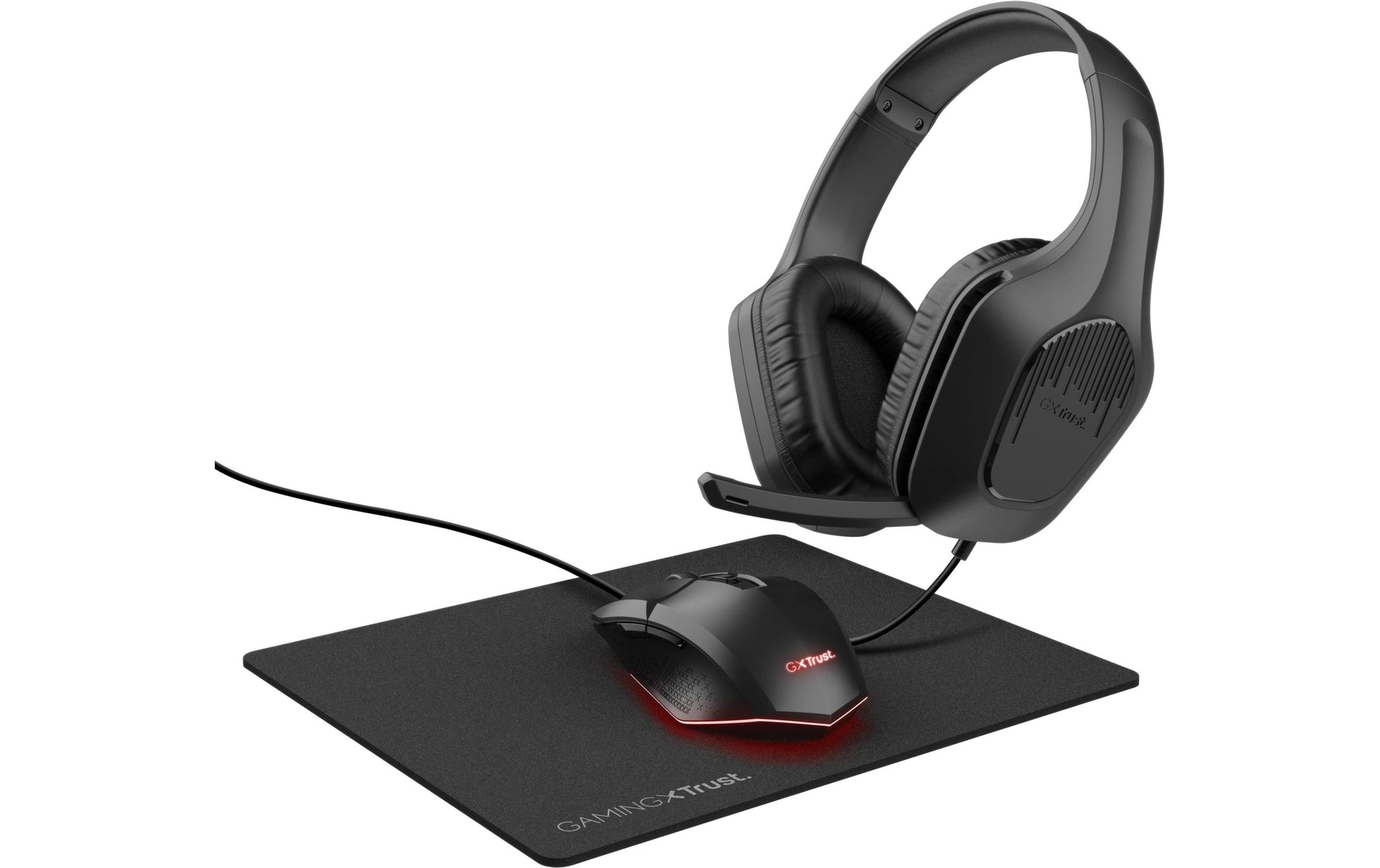 Trust GXT790 Gaming-Headset – On-Ear, Stereo, Kabelgebunden, 3,5 mm Klinke, Schwarz