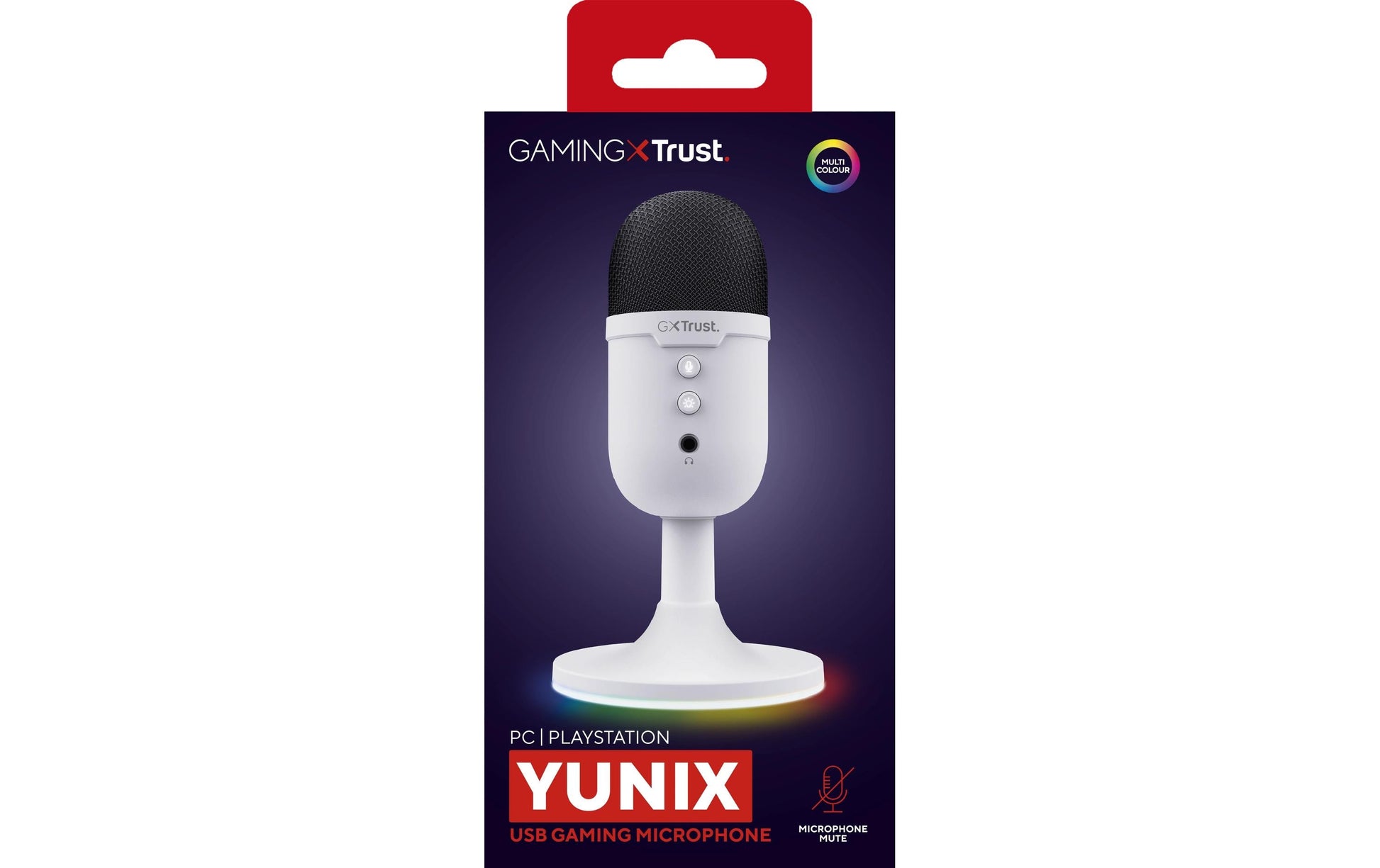 Trust GXT 234W Yunix Tischmikrofon – USB-A/3,5 mm Klinke, Niere, 16 Bit/48 kHz, für Windows/Mac