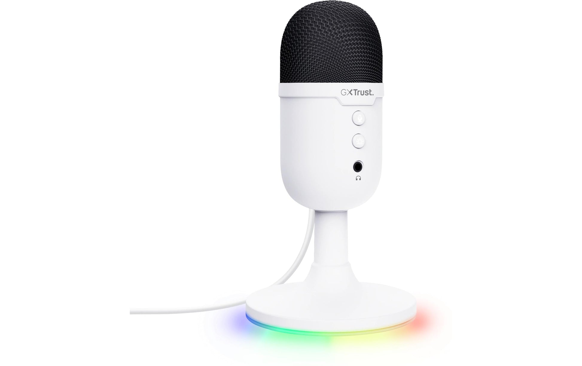 Trust GXT 234W Yunix Tischmikrofon – USB-A/3,5 mm Klinke, Niere, 16 Bit/48 kHz, für Windows/Mac