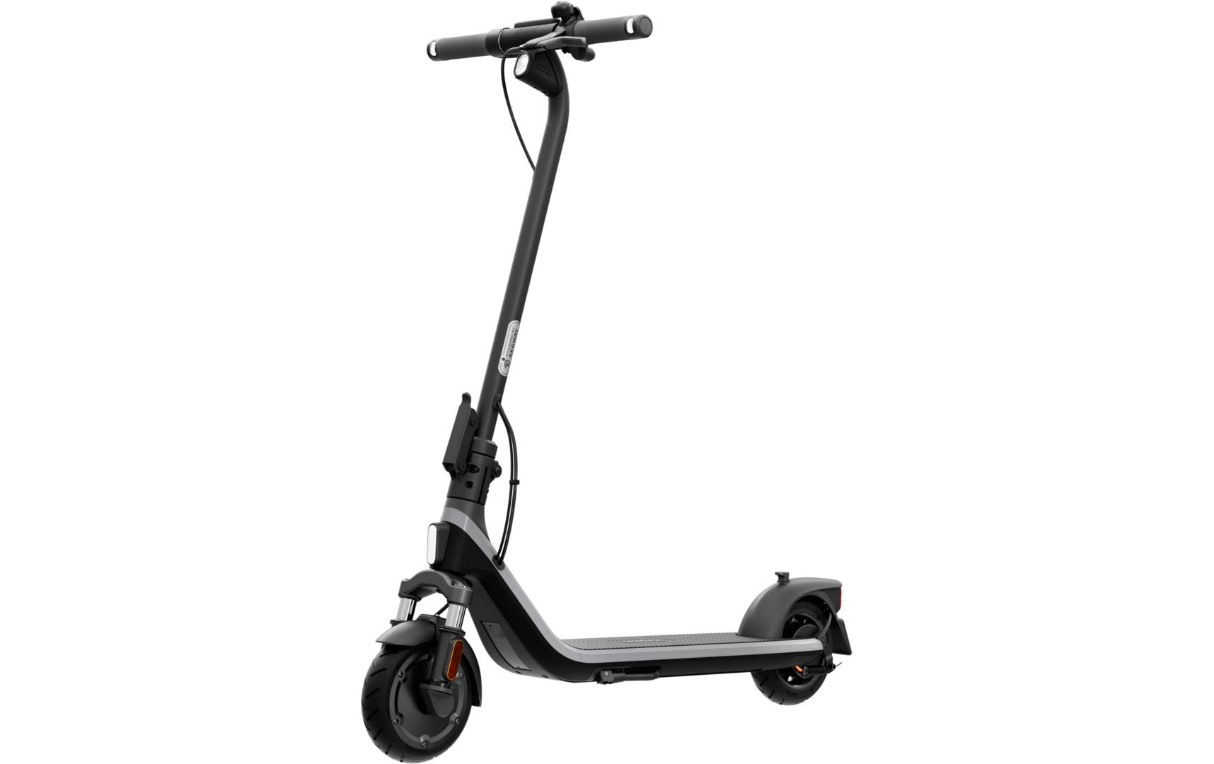 Ninebot by Segway E2 D II – E-Scooter, 25 km Reichweite, 20 km/h, 250 W, 220 Wh Akku, Faltbar, 16,2 kg, Grau