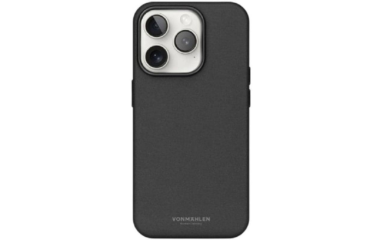 Vonmählen Backcover Like Leather – für Apple iPhone 16 Pro – schwarz – Leder – MagSafe-kompatibel