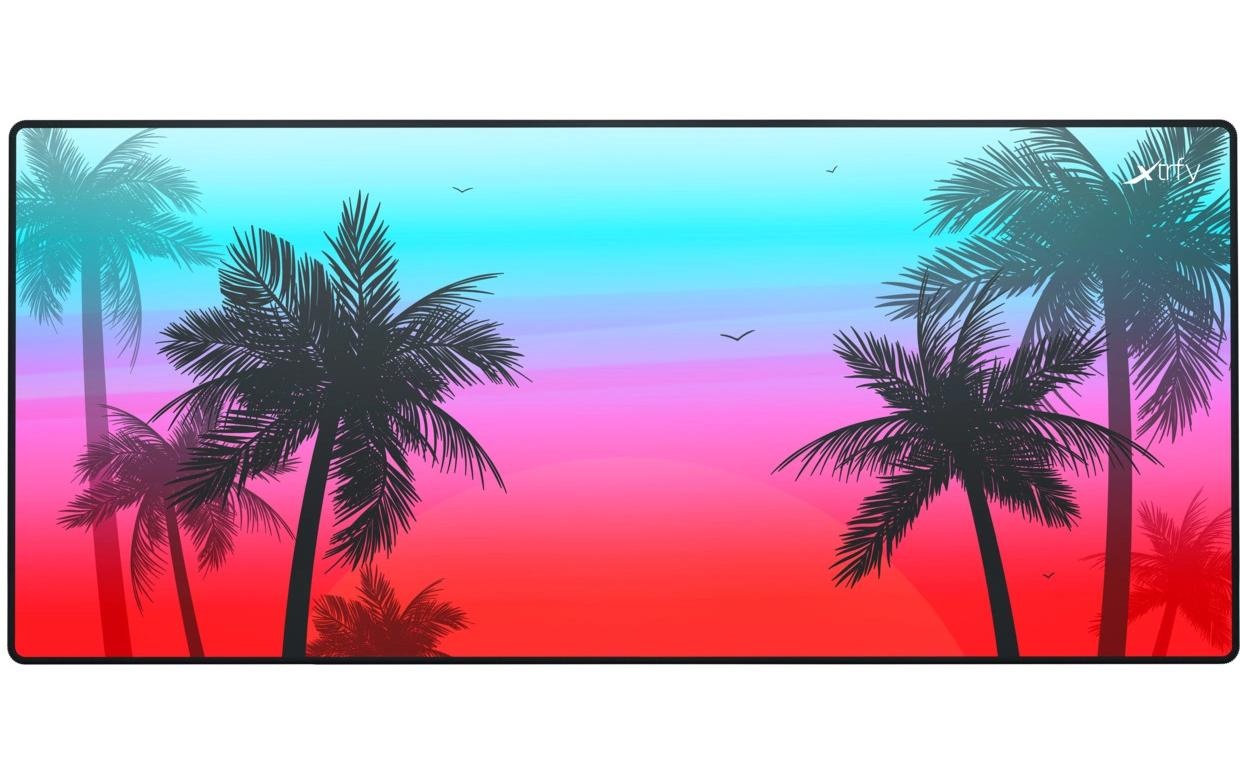 CHERRY XTRFY GP5 Miami XL – Gaming-Mauspad – 920 × 400 mm, Stoff, Gummi, Mehrfarbig (Blau)
