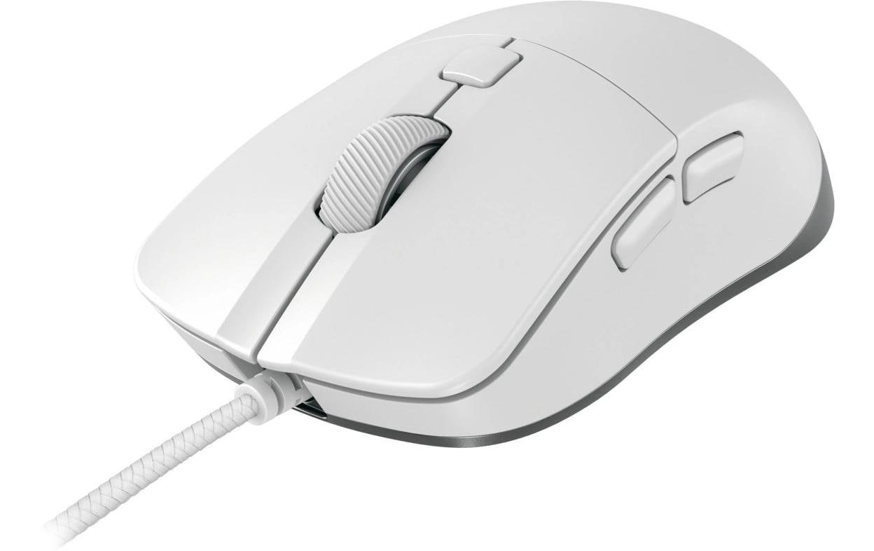 CHERRY XTRFY M50 – Gaming-Maus – Kabelgebunden (USB‑A), 12000 DPI, Rechts, Weiss