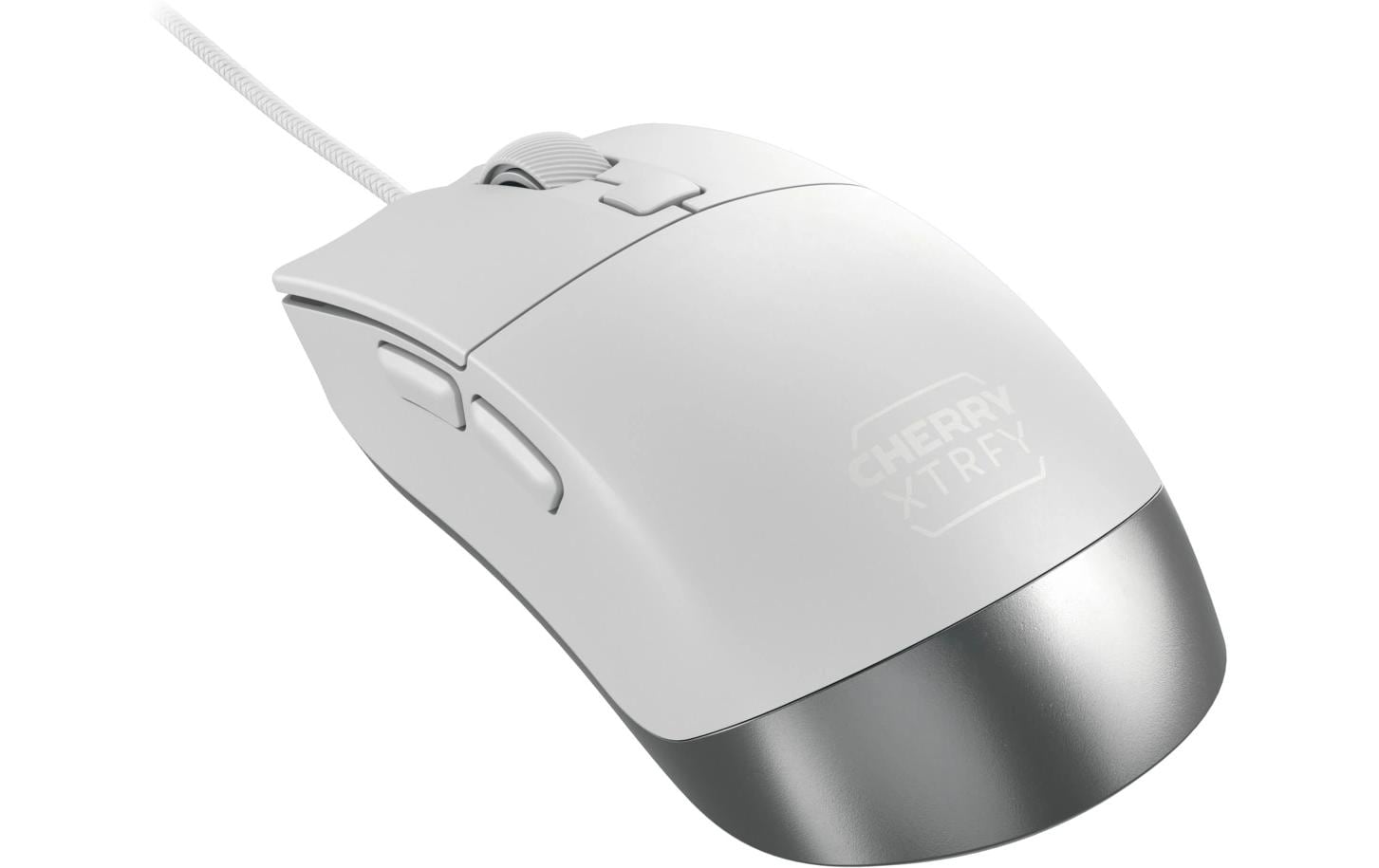 CHERRY XTRFY M50 – Gaming-Maus – Kabelgebunden (USB‑A), 12000 DPI, Rechts, Weiss