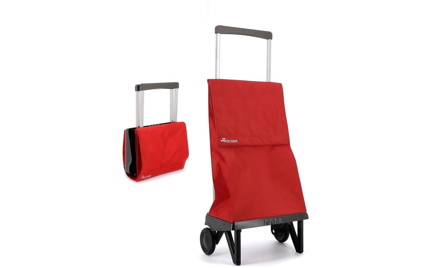 Rolser Stofftasche, Polyester, bordeaux, 370×580×190 mm, mit 2 Rädern