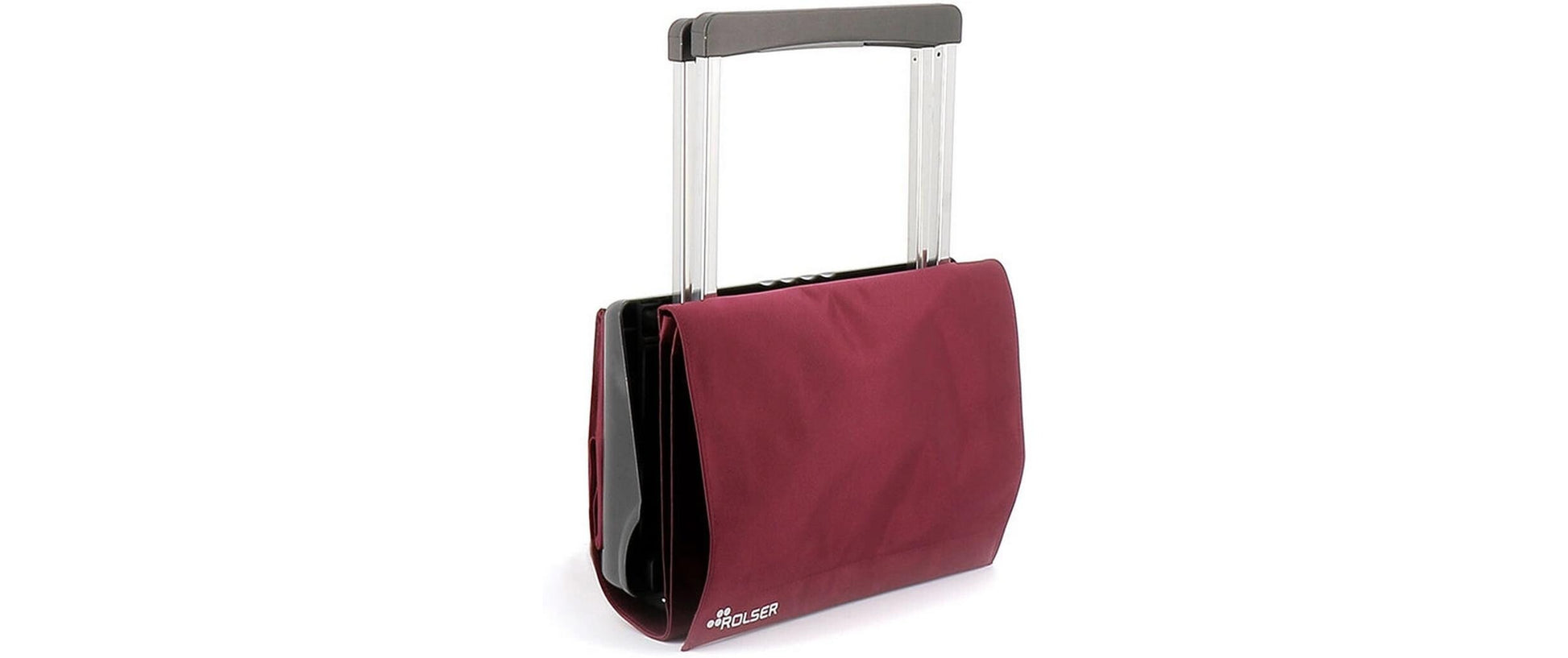 Rolser Plegmatic MF – Trolley, 40 l, 2 Rollen, Polyester, Bordeaux, 37 × 58 × 19 cm