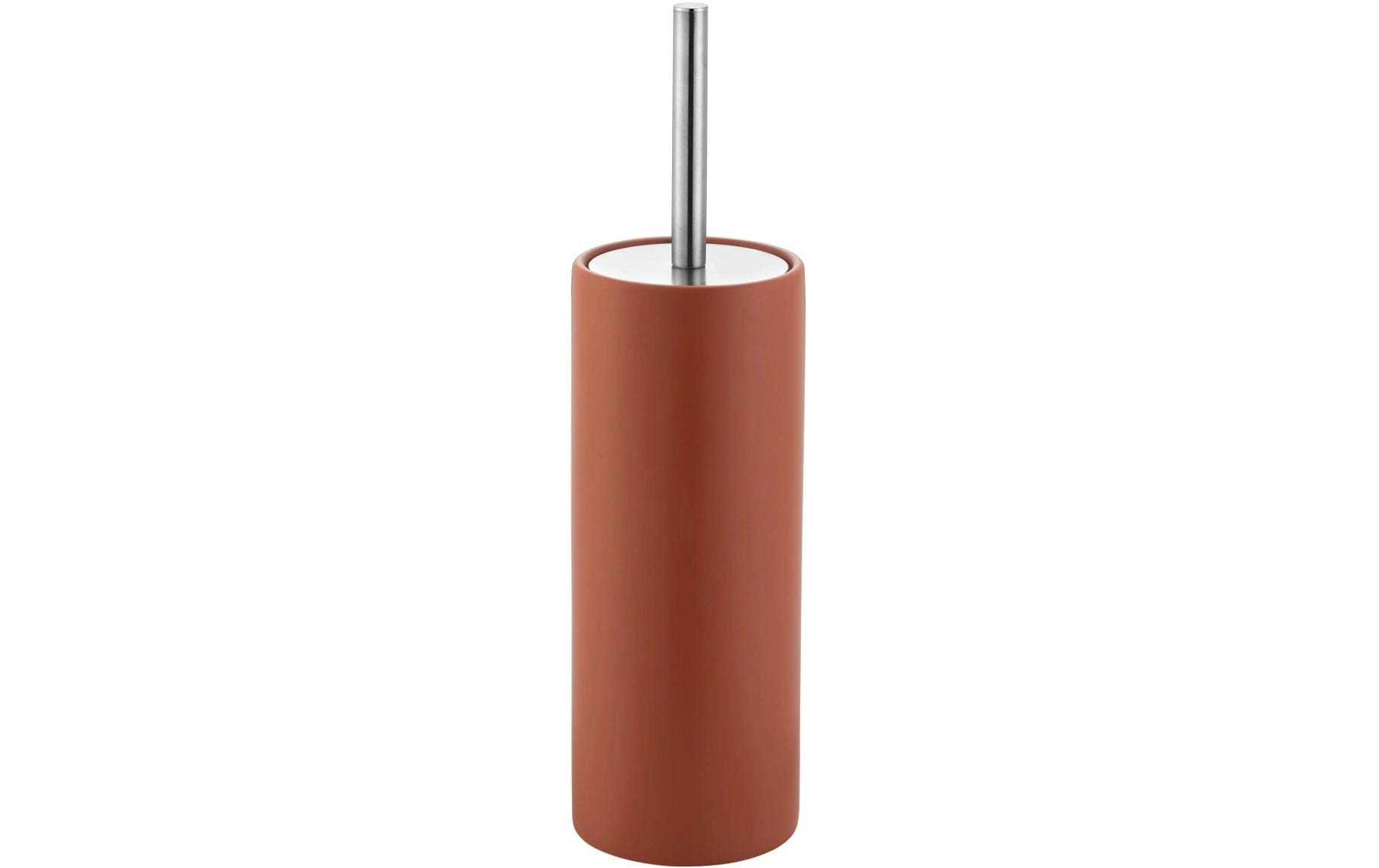Diaqua WC-Bürstenset – Keramik, braun, bodenstehend, mit Deckel, H 39 cm, Ø 10,5 cm