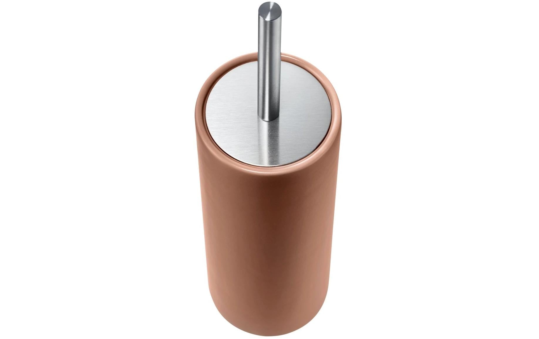 Diaqua WC-Bürstenset – Keramik, braun, bodenstehend, mit Deckel, H 39 cm, Ø 10,5 cm