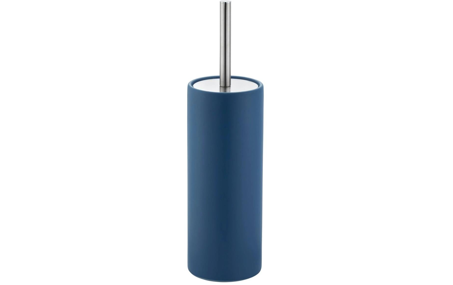 Diaqua WC-Bürstenset – Keramik, Indigo, bodenstehend, mit Deckel, H 39 cm, Ø 10,5 cm