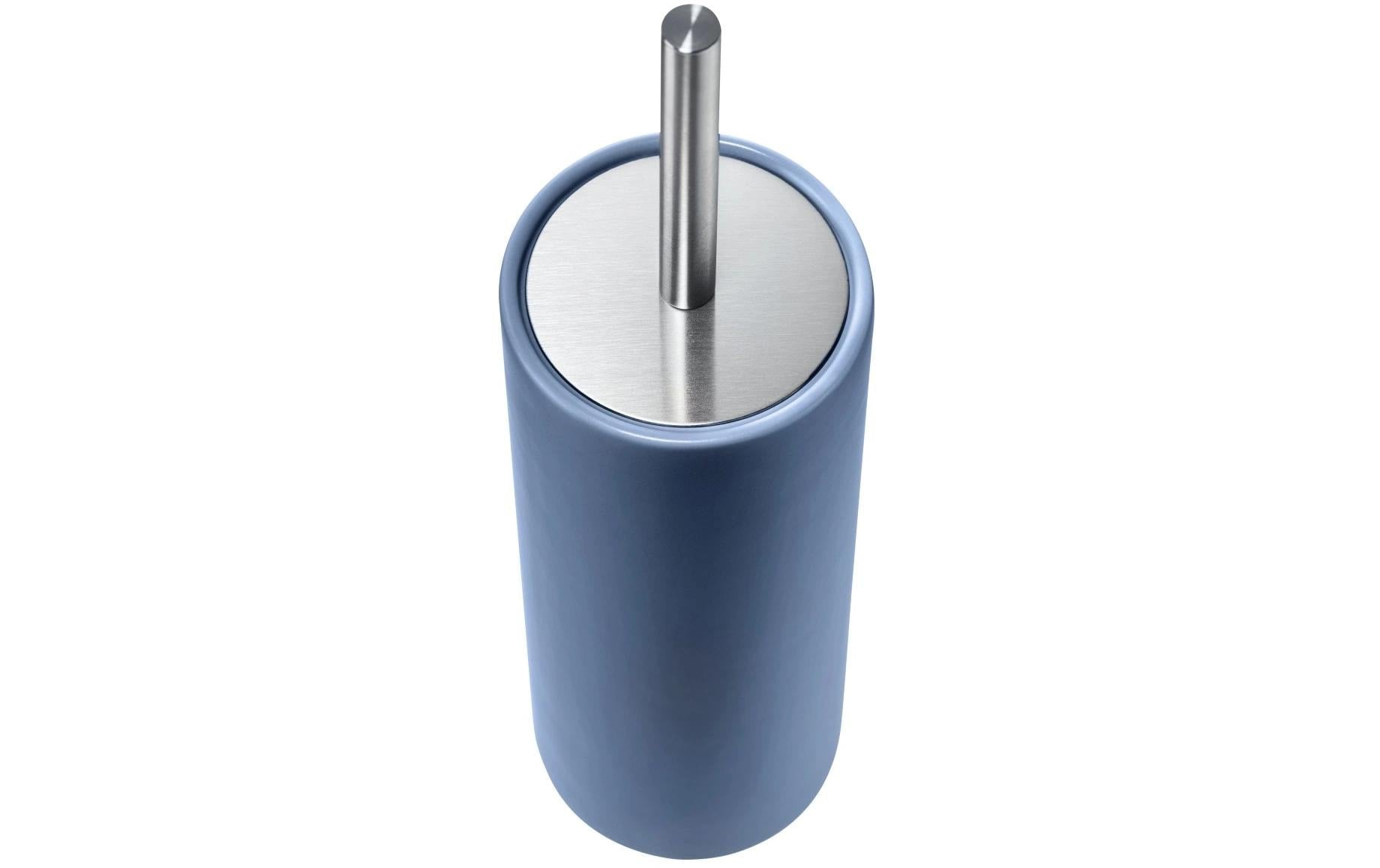 Diaqua WC-Bürstenset – Keramik, Indigo, bodenstehend, mit Deckel, H 39 cm, Ø 10,5 cm