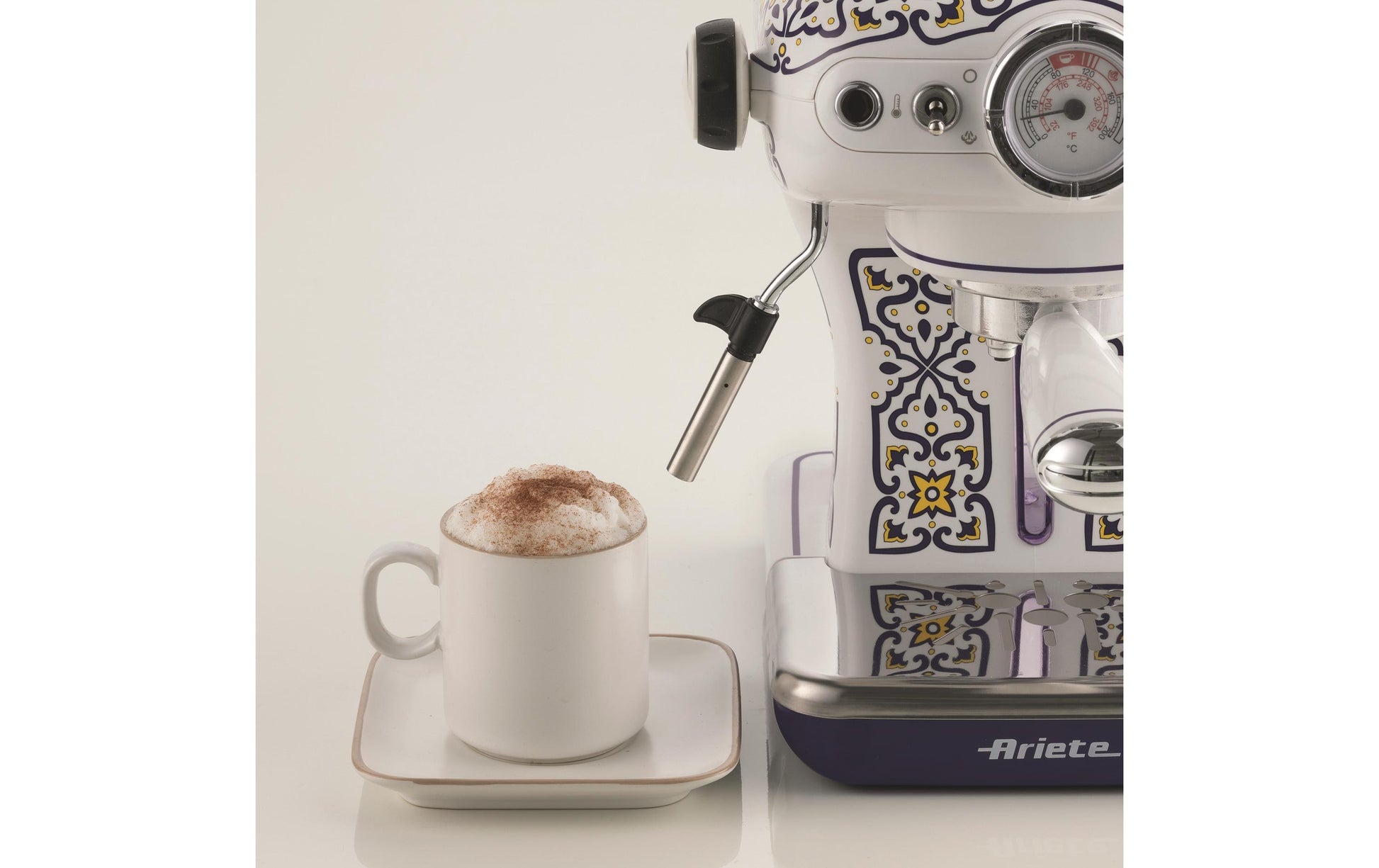 Ariete ARI-1389-CAP Espressomaschine (Siebträger) – 15 bar, 0,9 l, Milchschaumdüse, Blau