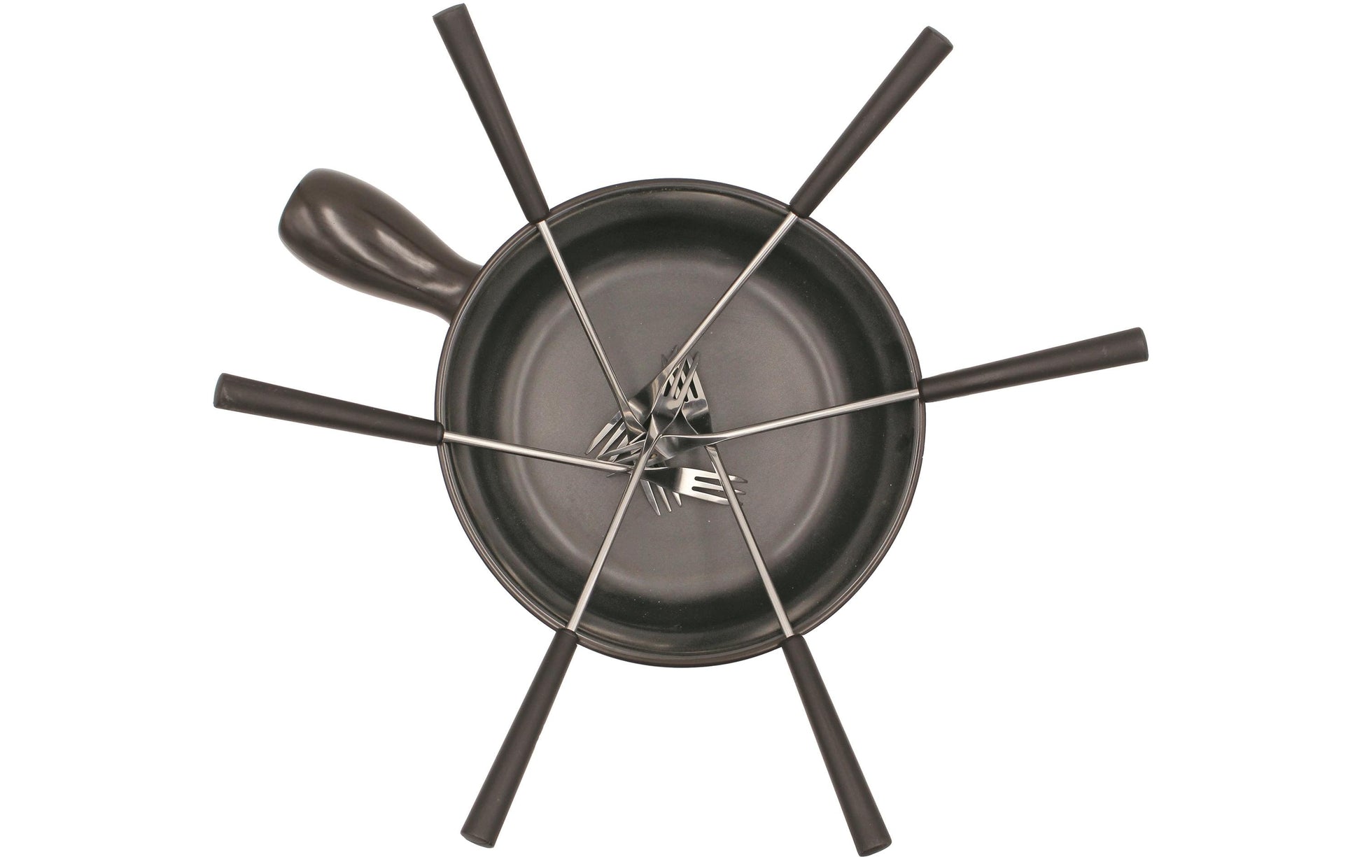 Ohmex Fondue-Set OHM-FND-1507 – Keramik, 2 l, 6 Personen, elektrisch – schwarz