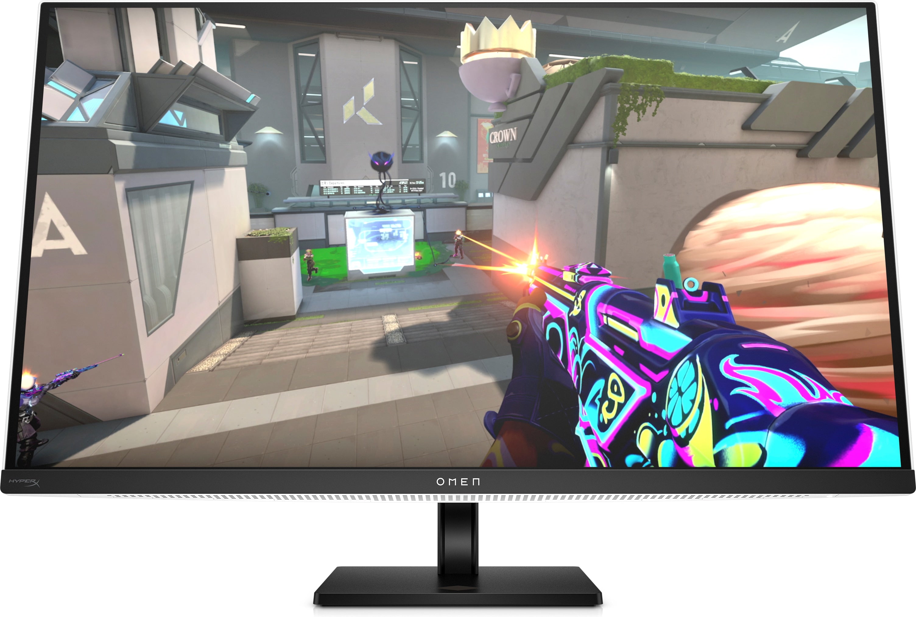 HP OMEN Transcend 32 – 31,5", 3840 × 2160 (4K), OLED, 240 Hz, USB-C 140 W, KVM, DisplayHDR 400