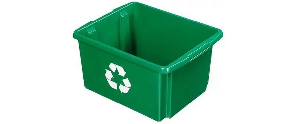 Sigma home Recyclingbox Nesta – 32 l – Kunststoff (PP), rechteckig – grün