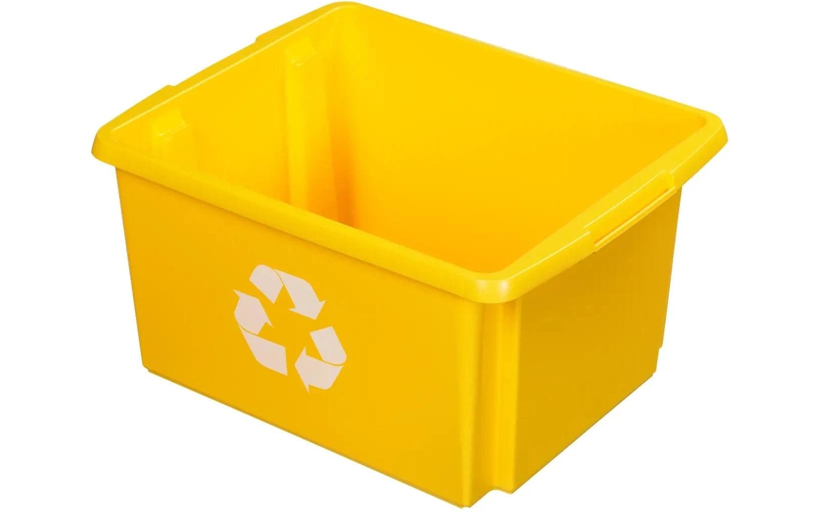 Sigma home Recyclingbox Nesta – 32 l – Kunststoff (PP), rechteckig – Gelb