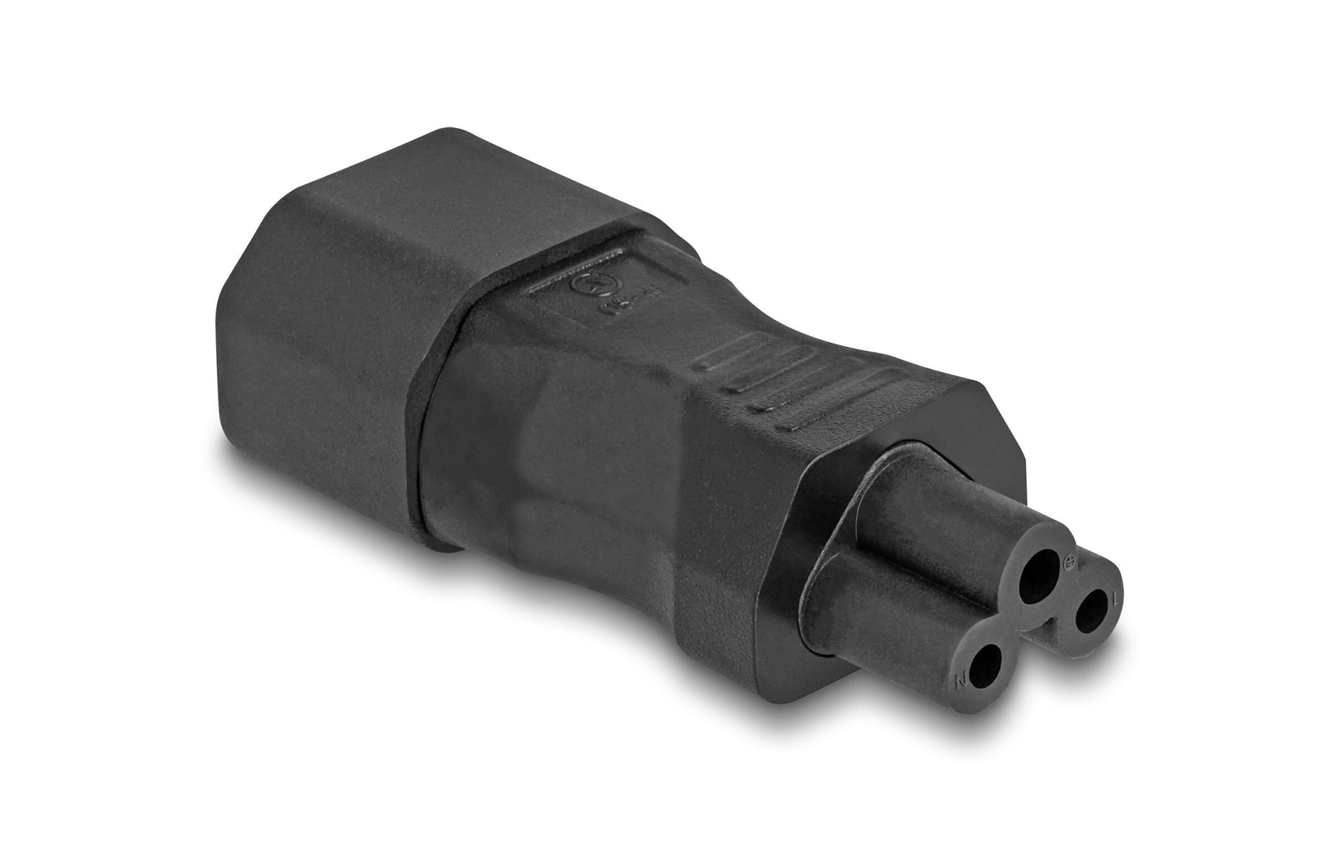 DeLOCK Netzadapter IEC 60320 C14 zu C5 – 250 V, 2,5 A – Schwarz