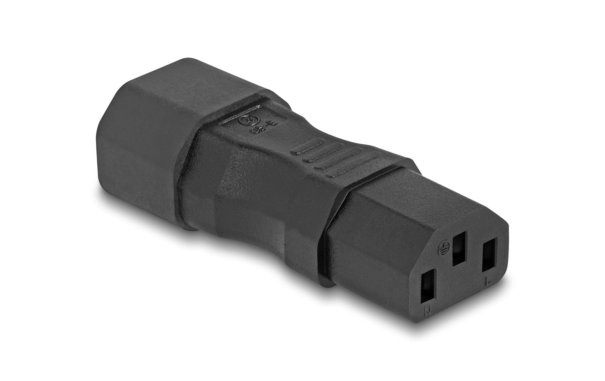 DeLOCK Netzadapter IEC 60320 C14 zu C13 – 10 A, 250 V – Schwarz